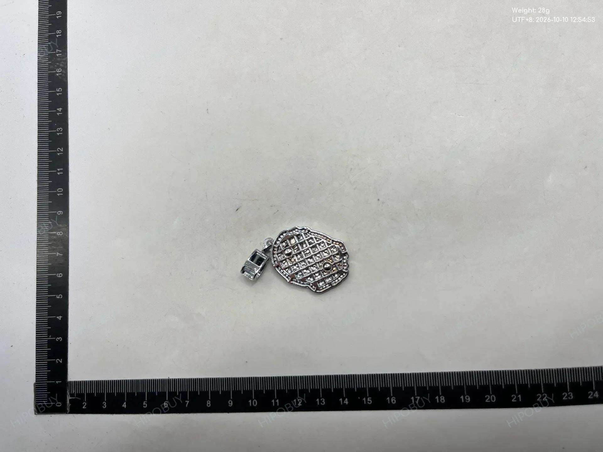 Foto QC 5 de Bape Necklace Metal Strass Silver