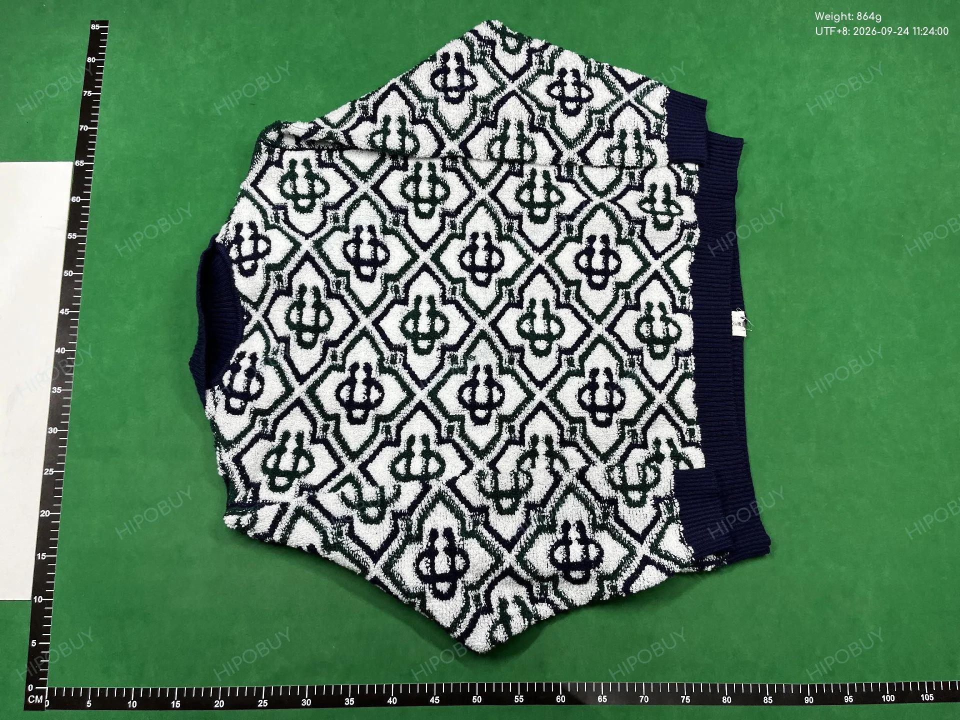 Foto QC 7 de Casablanca Shirt Checkered Knit Green