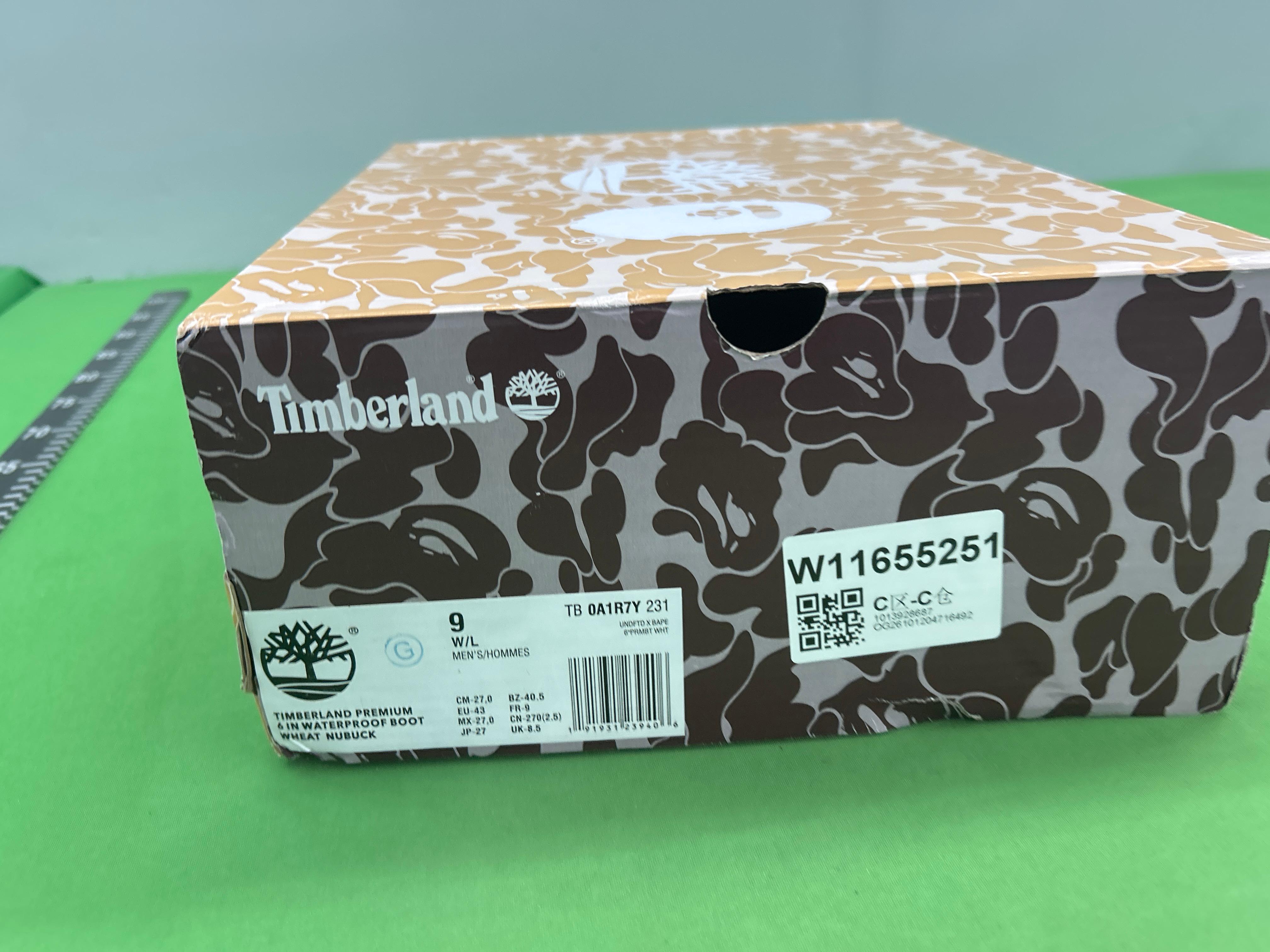 Foto QC 1 de Timberland 6 Inch Premium Waterproof Boot BAPE x Undefeated Wheat TB0A1R7Y 231