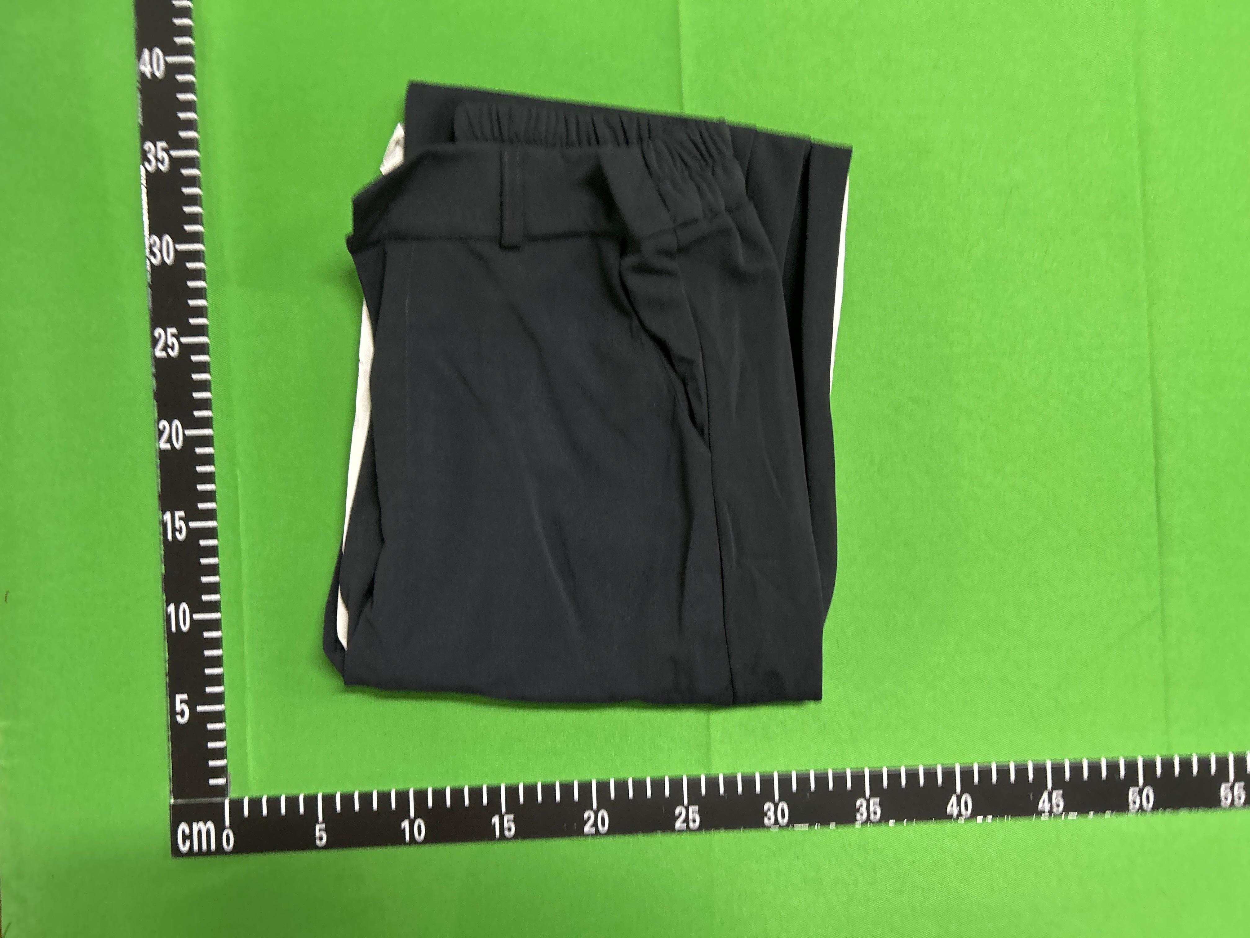 Foto QC 1 de Unbranded Pants Wide-Leg Pleated Dark Grey