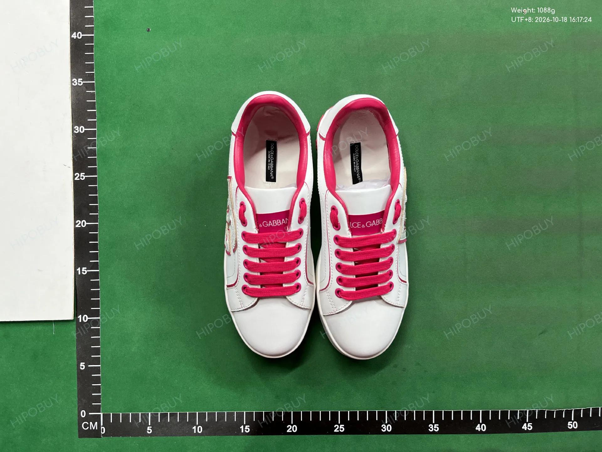 Foto QC 6 de Dolce & Gabbana Portofino Leather Sneakers Logo Detail White