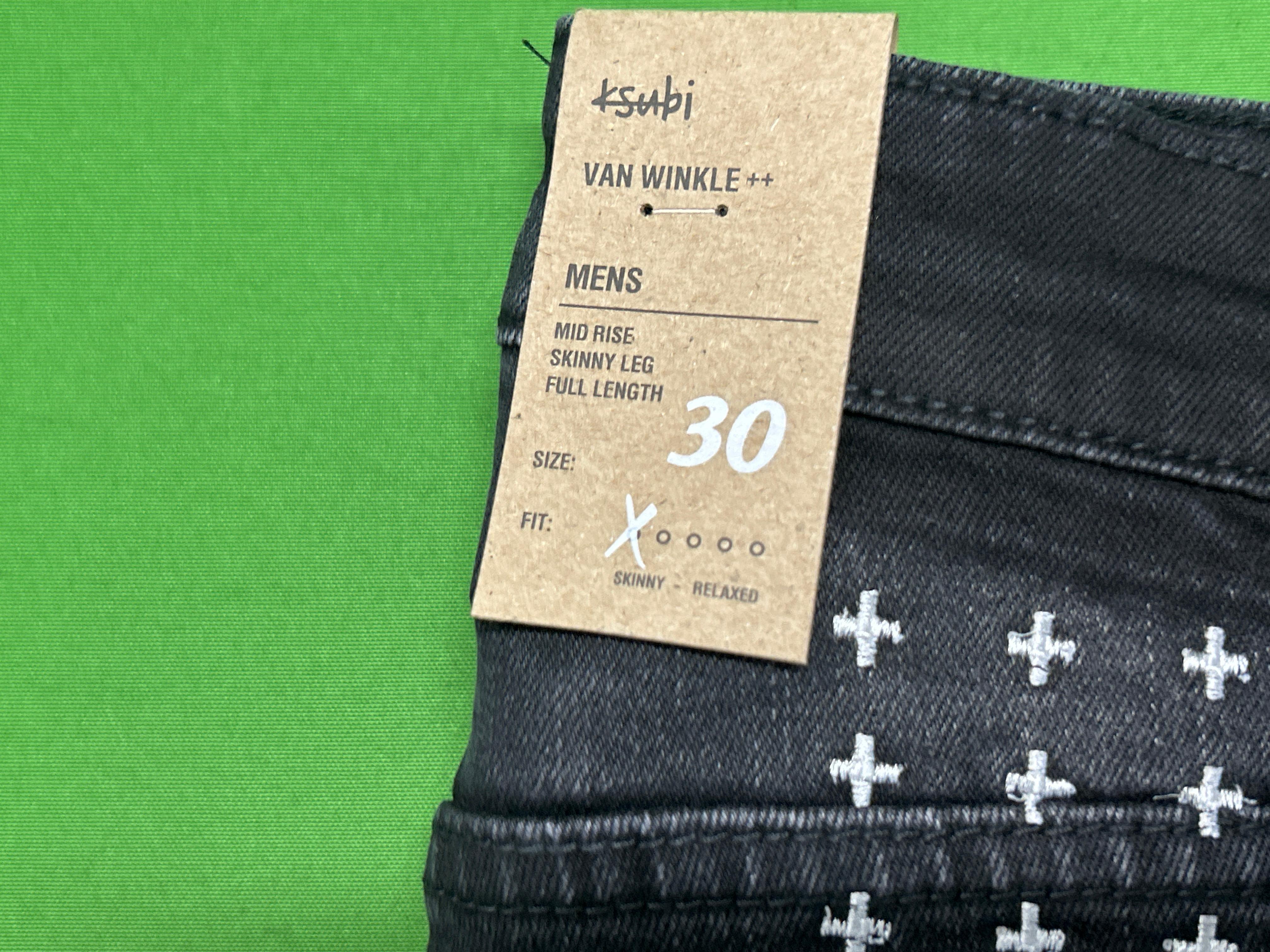 Foto QC 3 de Ksubi Van Winkle Jeans Royalty Heroism and the Streets Black