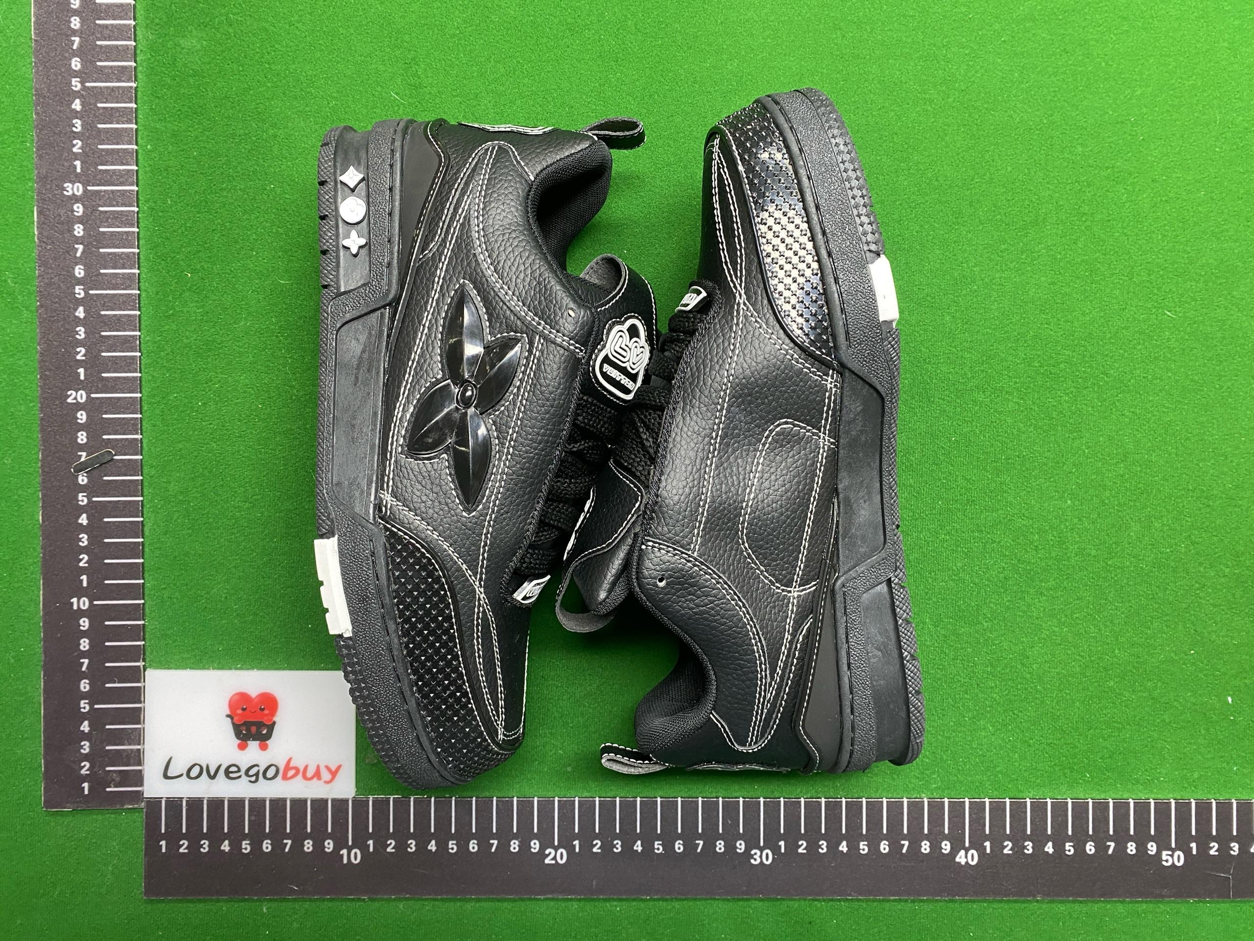 Foto QC 1 de Louis Vuitton LV Skate Sneaker Mesh Leather Green Light Green