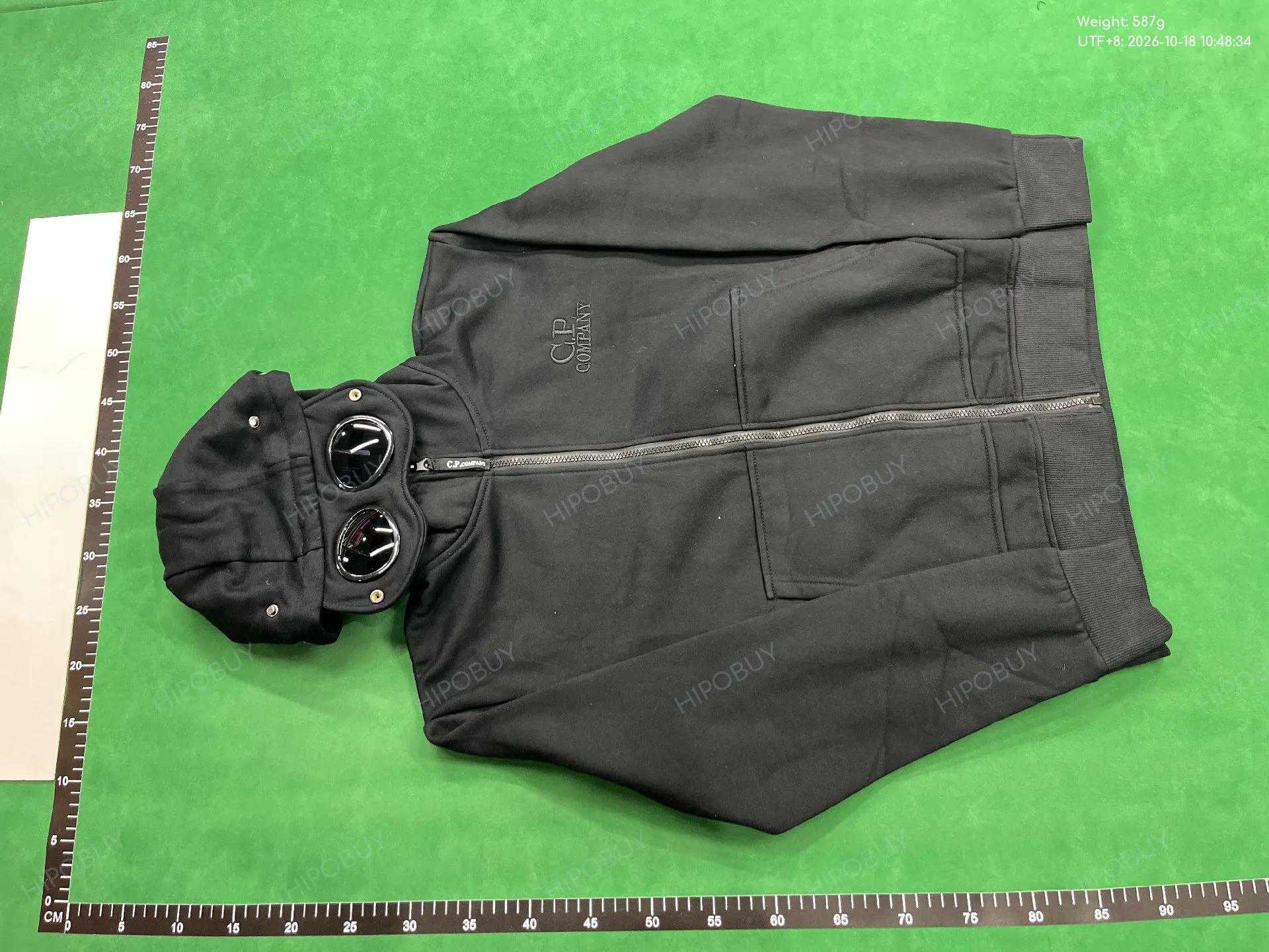 Foto QC 6 de C.P. Company Hoodie Jacket Goggle Logo Patch Black