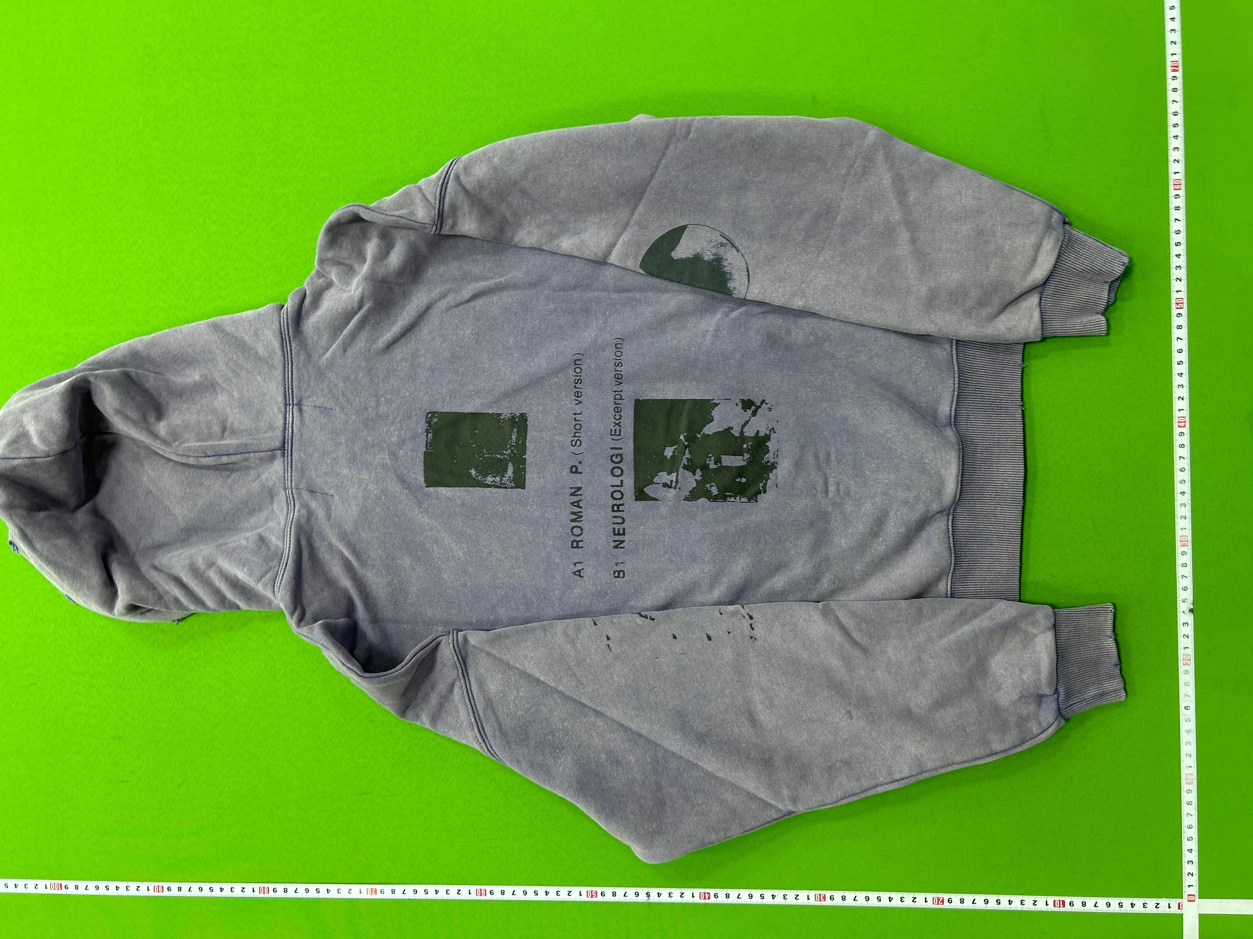 Foto QC 3 de Enfants Riches Déprimés G. Metzger Melancholic Rich Second-Generation Hooded Jacket Portrait Slogan Faded Black