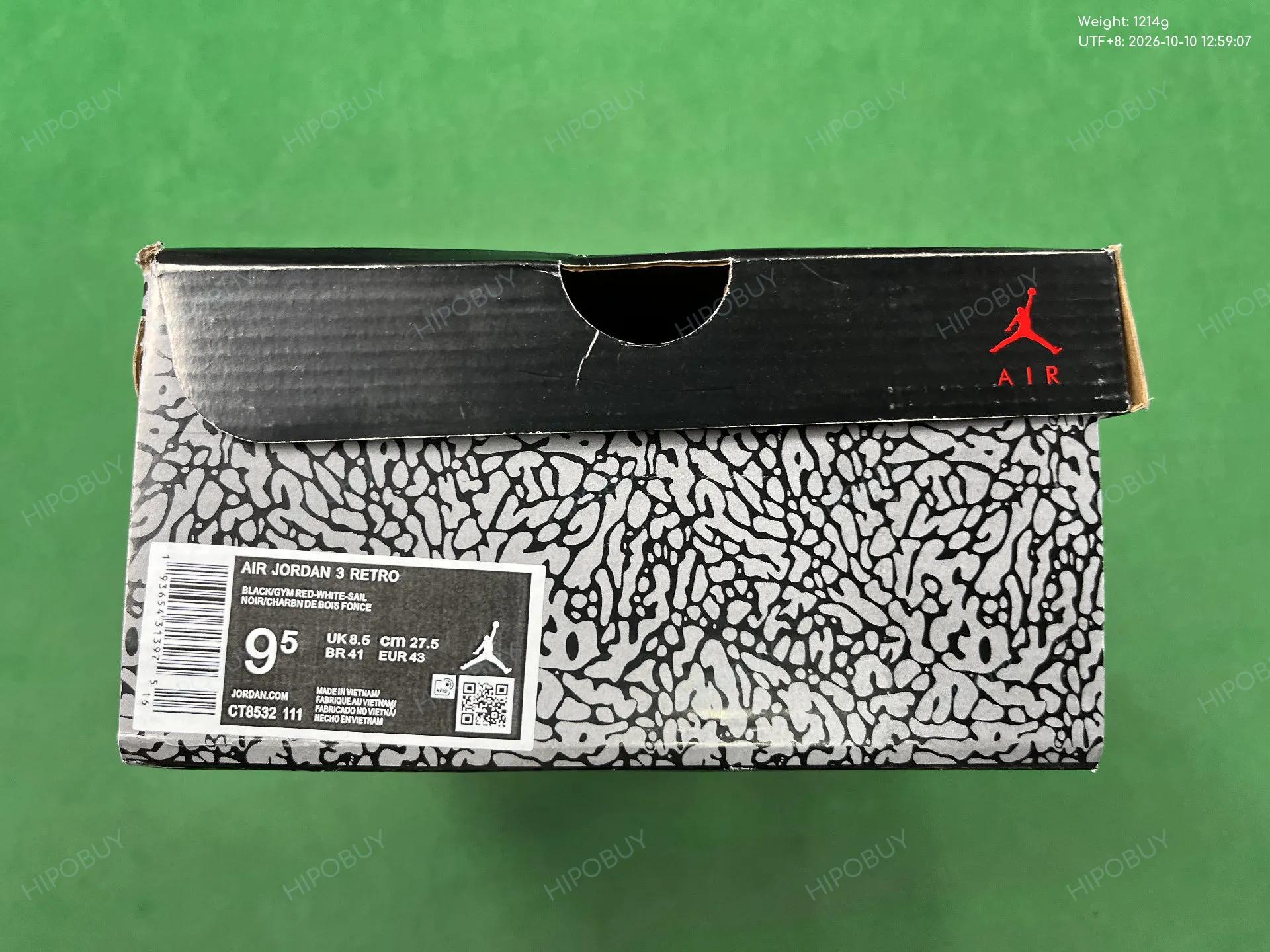 Foto QC 2 de Jordan 3 Retro Black Cat 136064-002