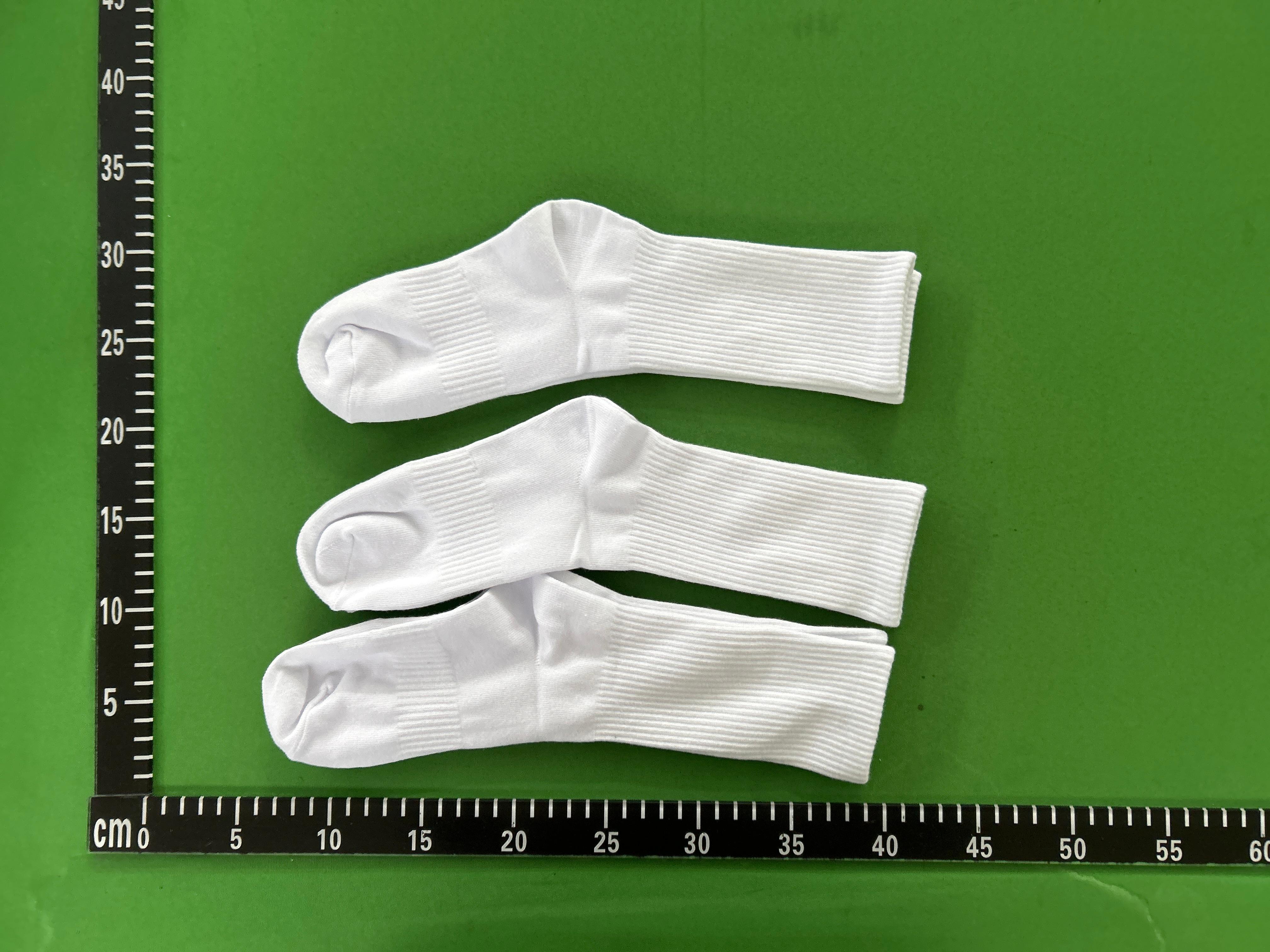 Foto QC 8 de Other Socks Ribbed Cotton White Grey Black