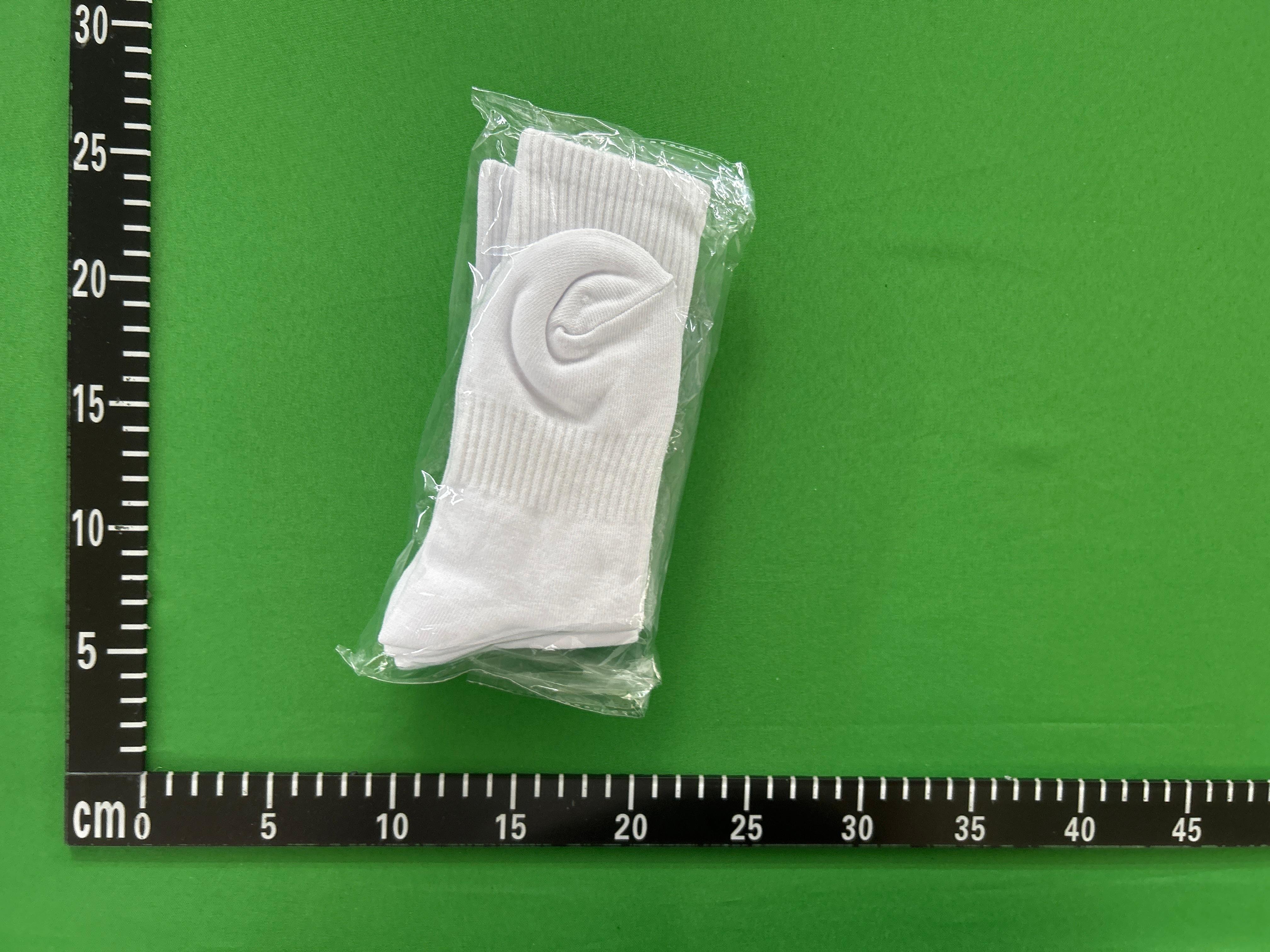 Foto QC 2 de Other Socks Ribbed Cotton White Grey Black