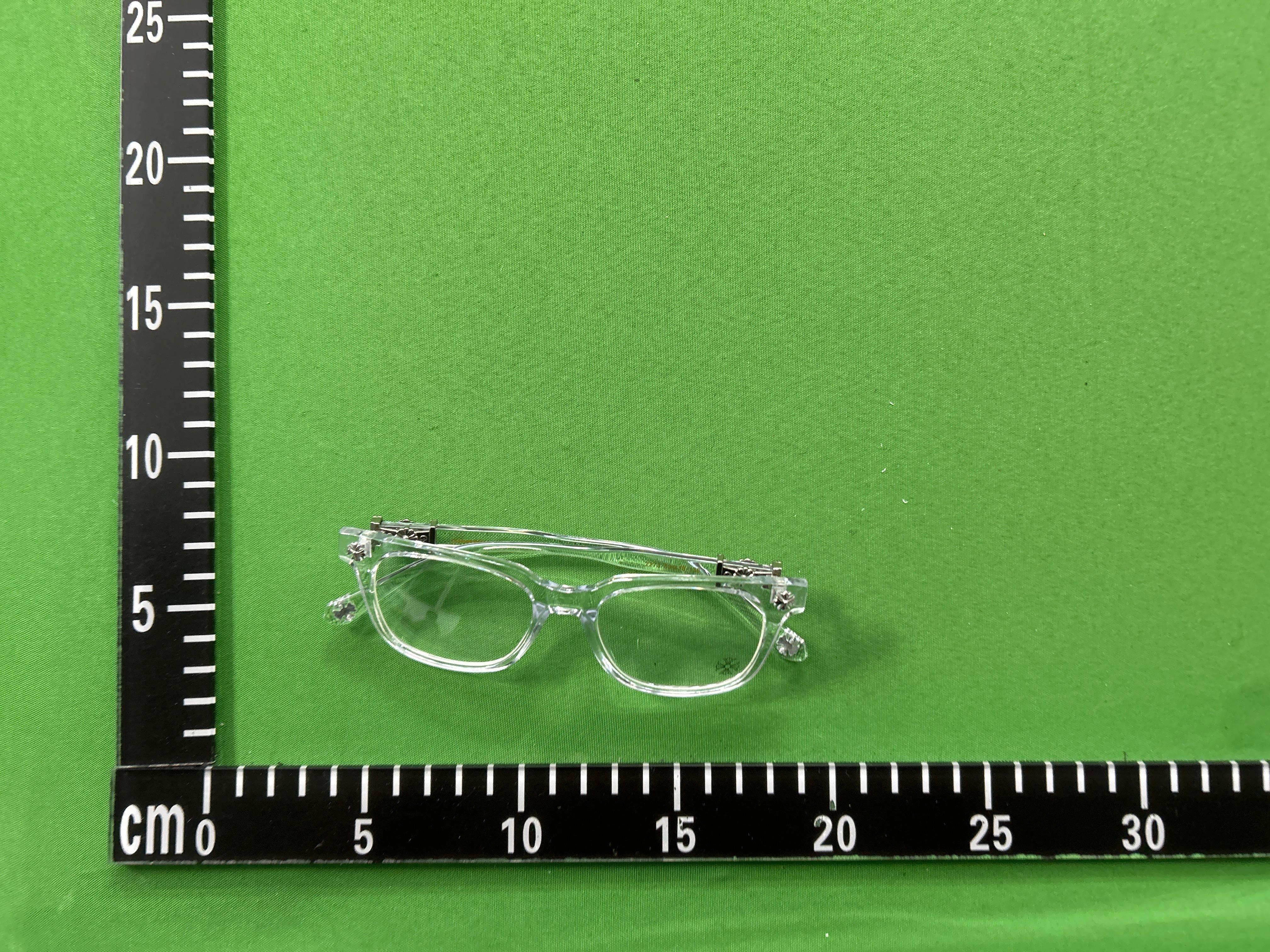 Foto QC 2 de Chrome Hearts Cox Ucker Square-Frame Acetate Eyeglasses Clear Clear (2273)