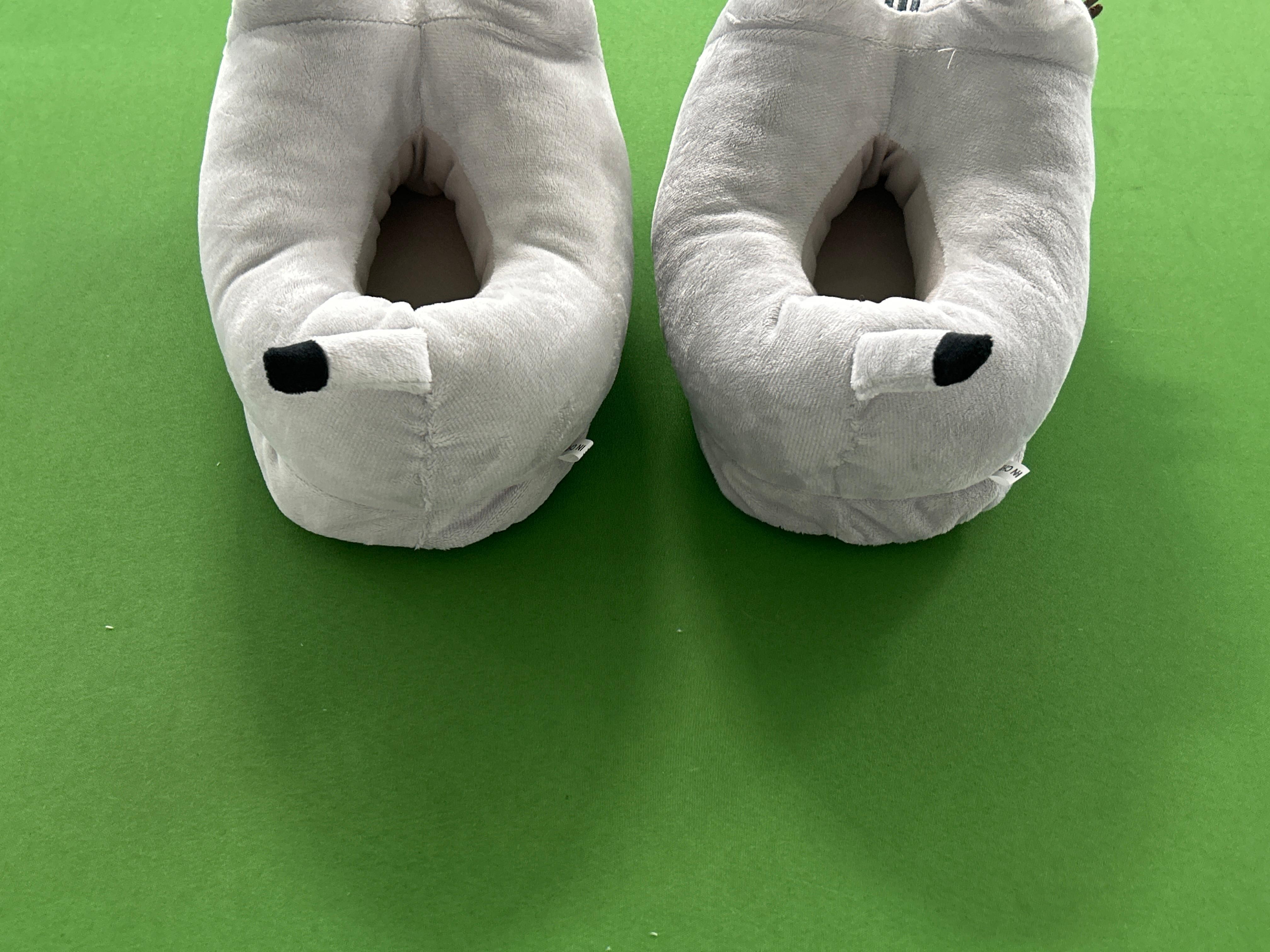 Foto QC 5 de Super Mario Piranha Plant Plush Slippers Red/Green