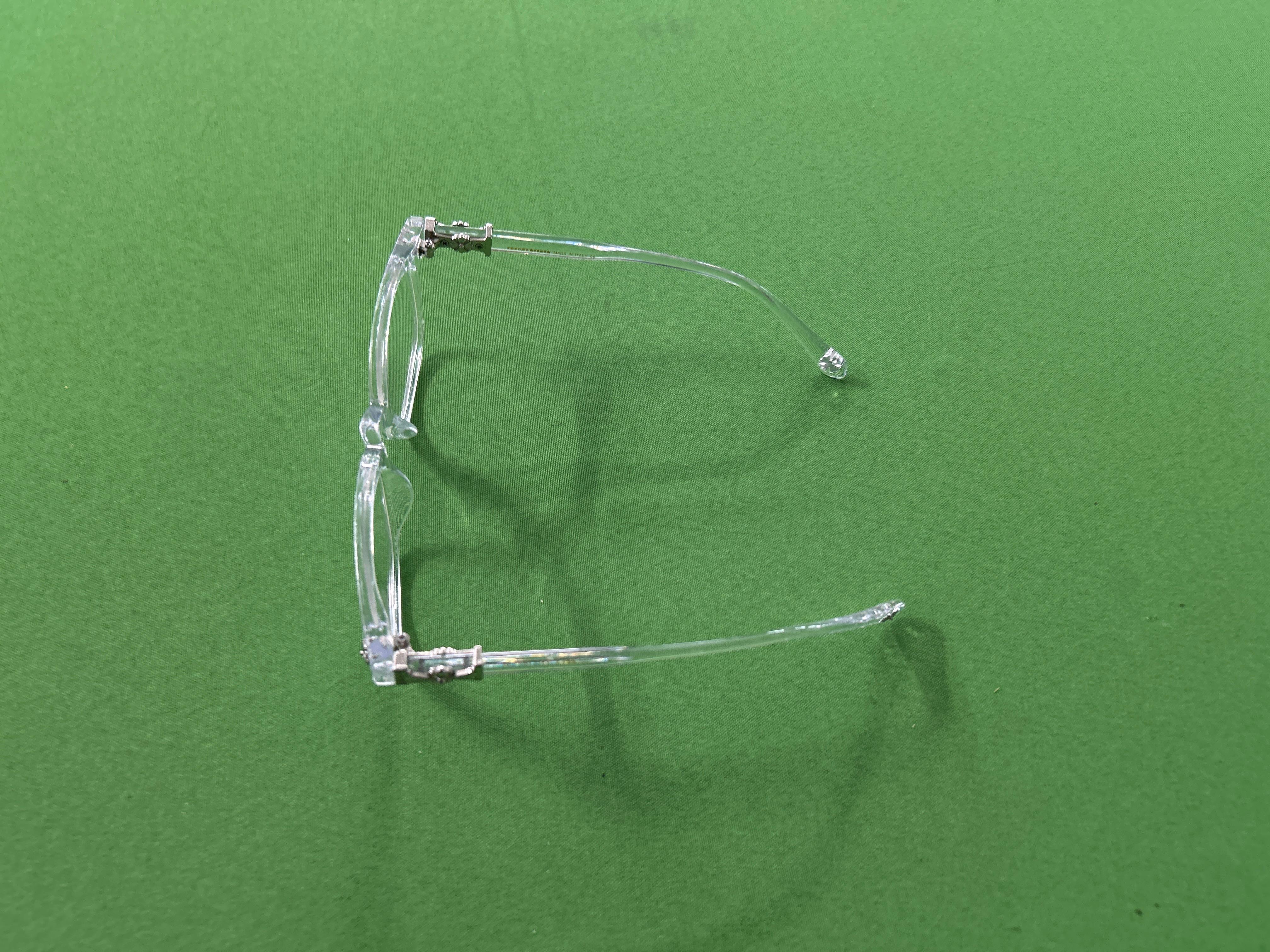 Foto QC 6 de Chrome Hearts Cox Ucker Square-Frame Acetate Eyeglasses Clear Clear (2273)