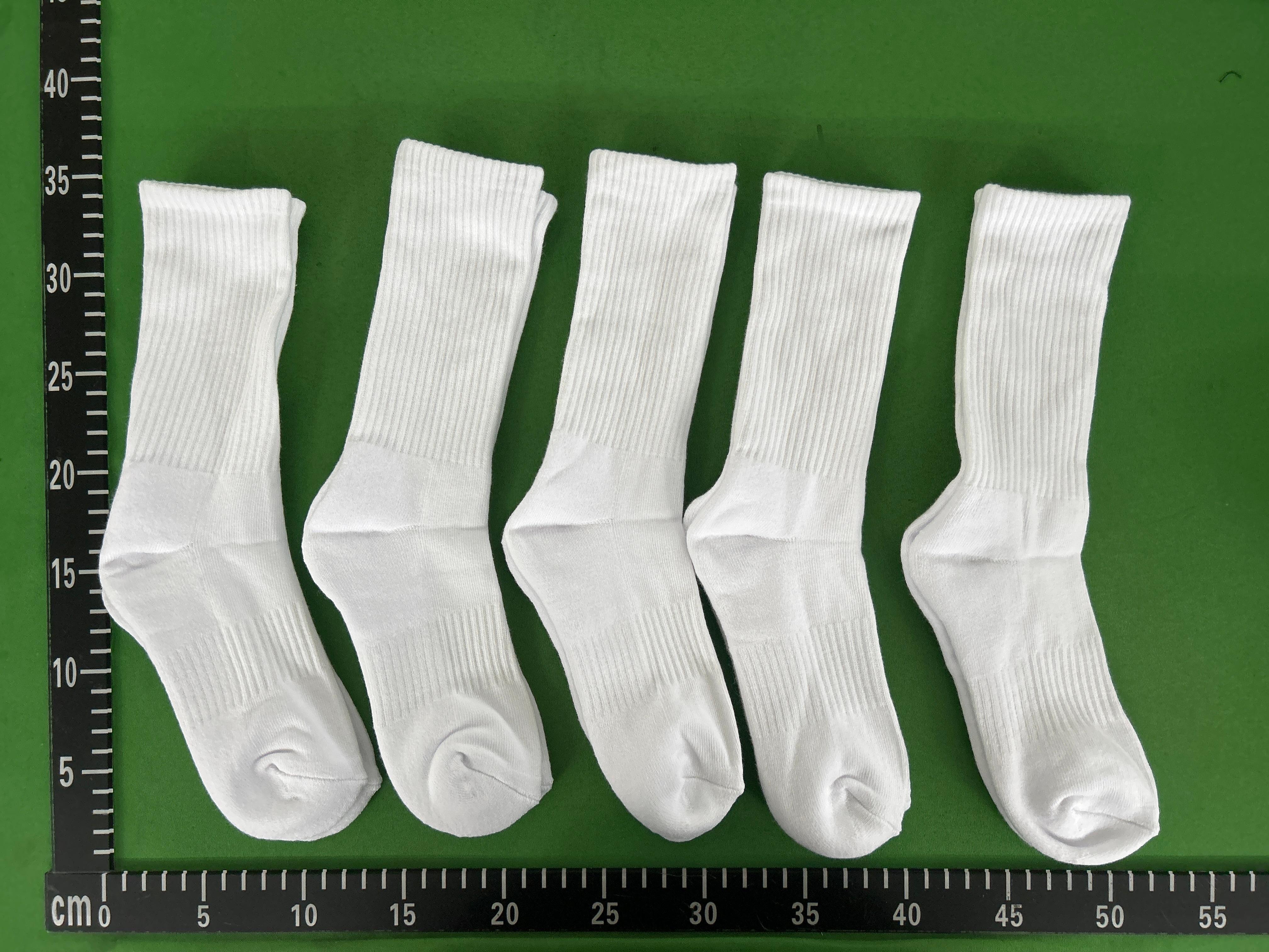 Foto QC 5 de Other Socks Ribbed Cotton White Grey Black