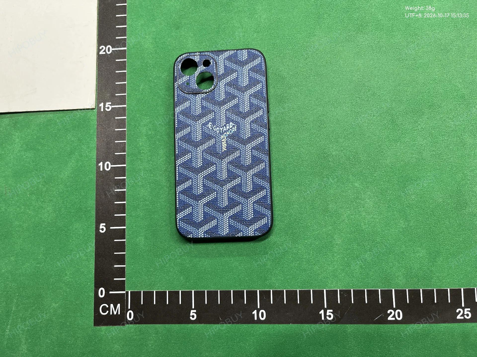 Foto QC 3 de Goyard Leather Case for iPhone 16 Pro Max White