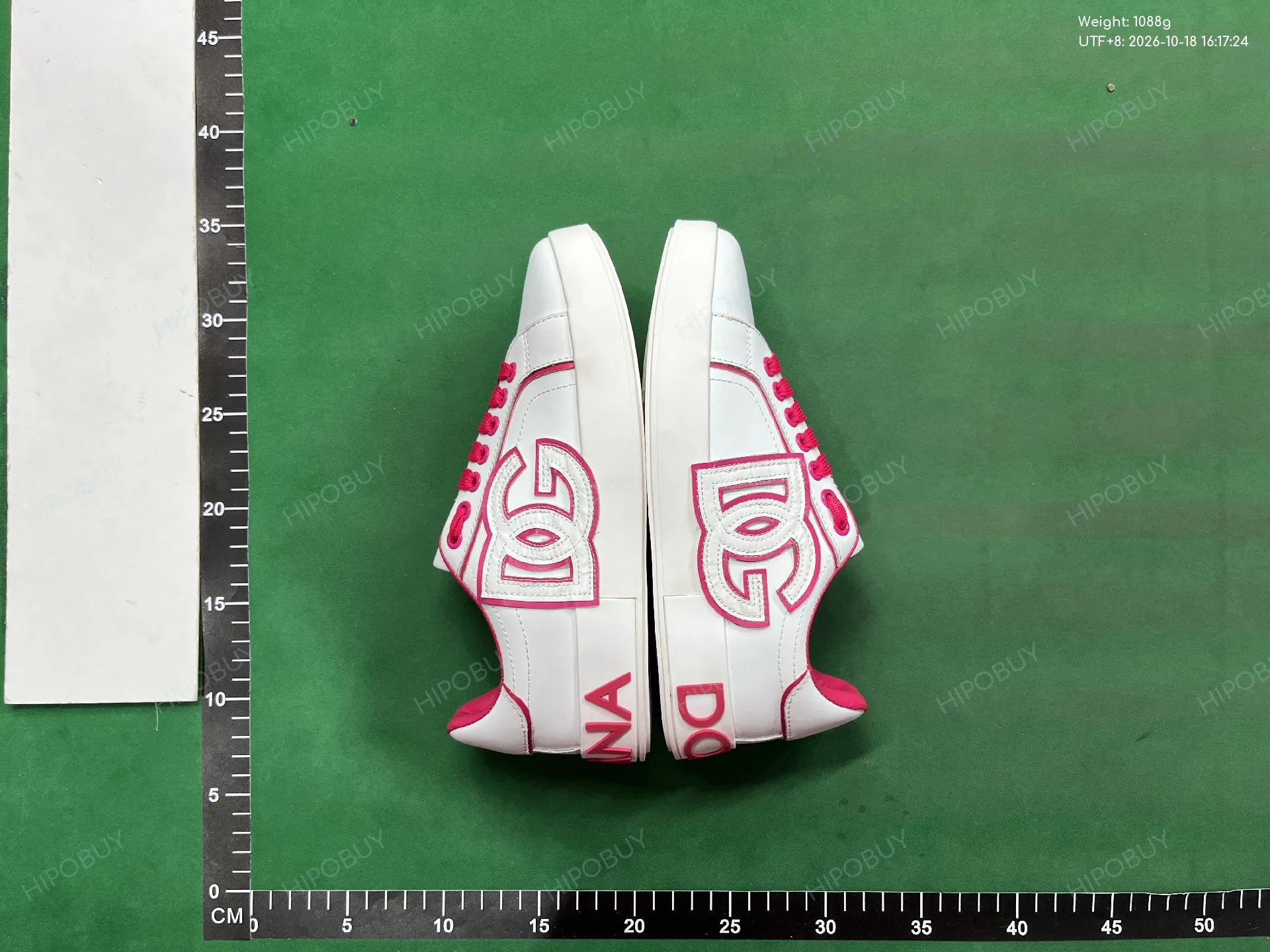 Foto QC 5 de Dolce & Gabbana Portofino Leather Sneakers Logo Detail White