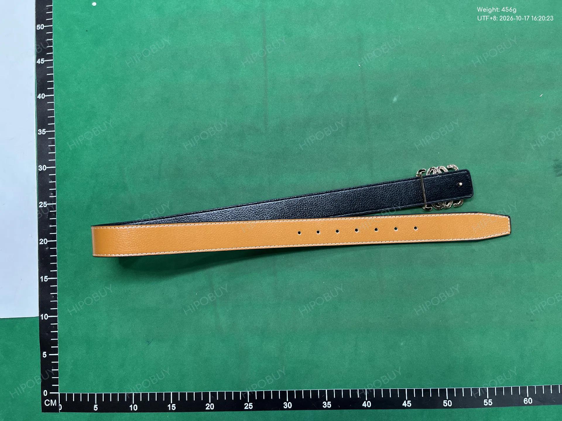 Foto QC 3 de Loewe Anagram Reversible Belt Tan Pebble Grain