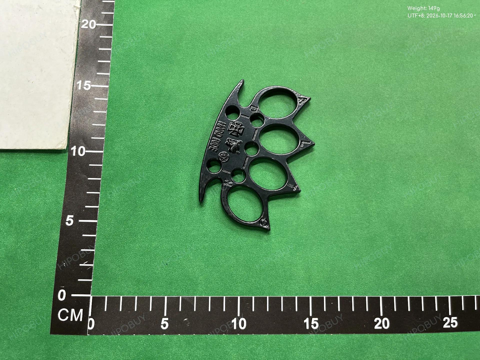 Foto QC 2 de Unbranded ALTO Paracord Wrapped Brass Knuckles Black
