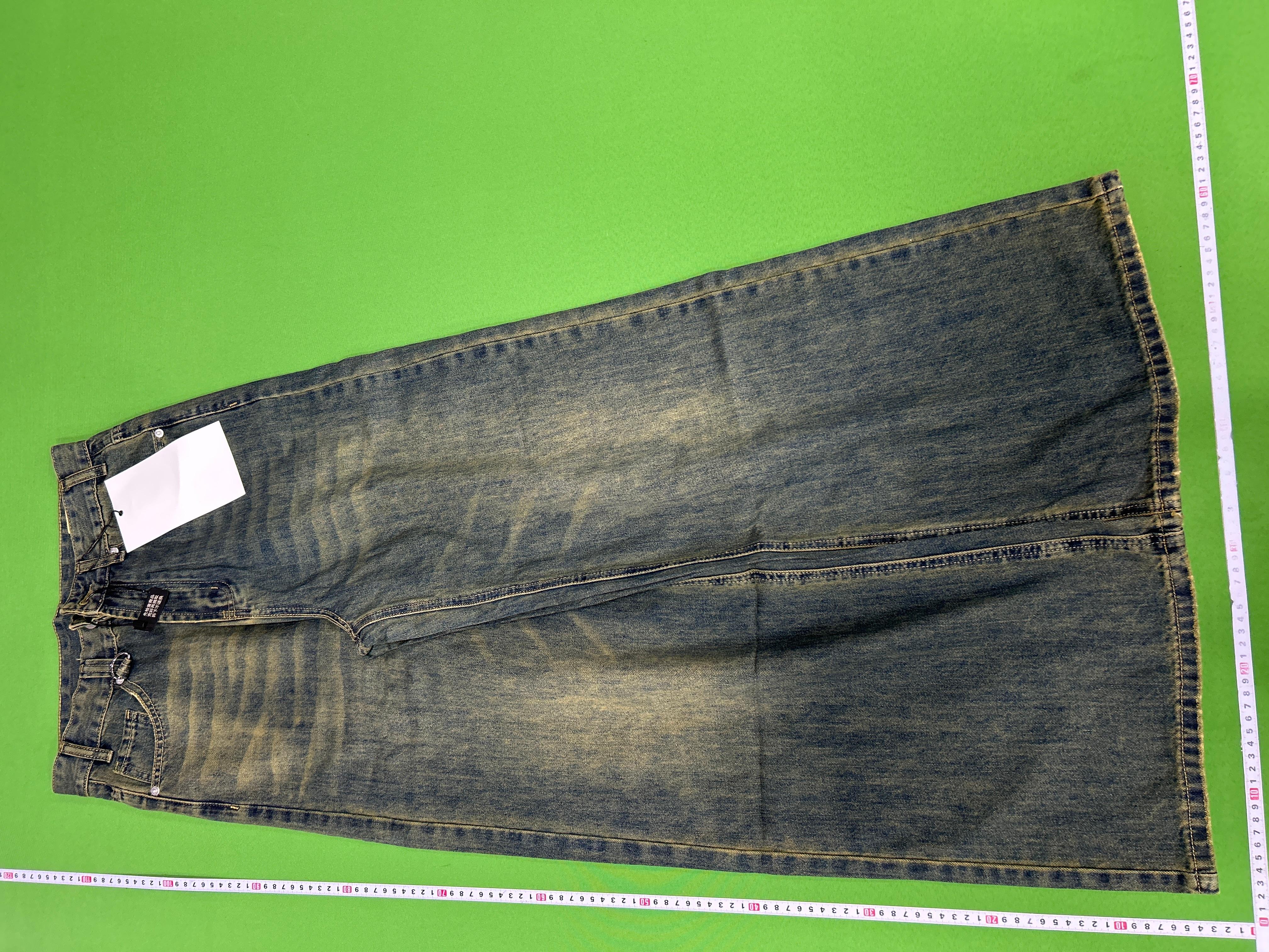 Foto QC 6 de Mtlclothes Jeans Vintage Loose Wide-Leg Camo Black