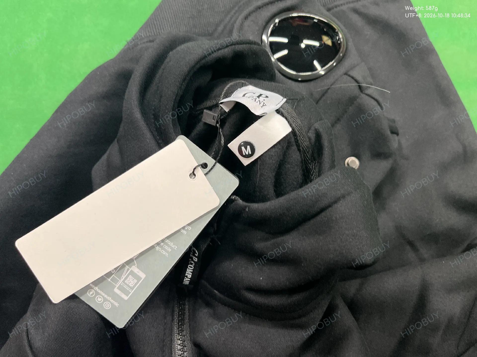 Foto QC 5 de C.P. Company Hoodie Jacket Goggle Logo Patch Black