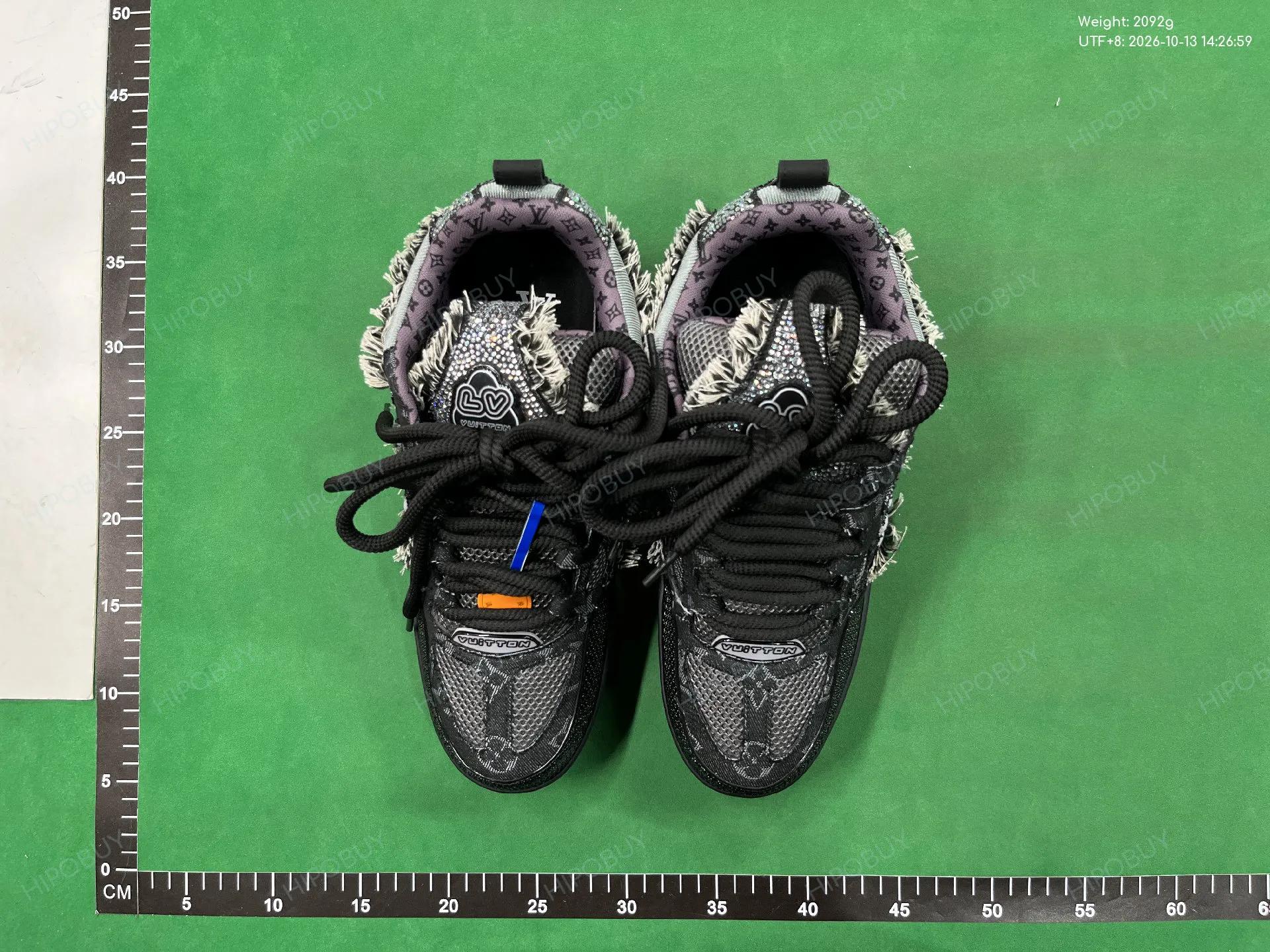 Foto QC 6 de Louis Vuitton LV Skate Low Swarovski Crystal Triple Black 1ABMHT