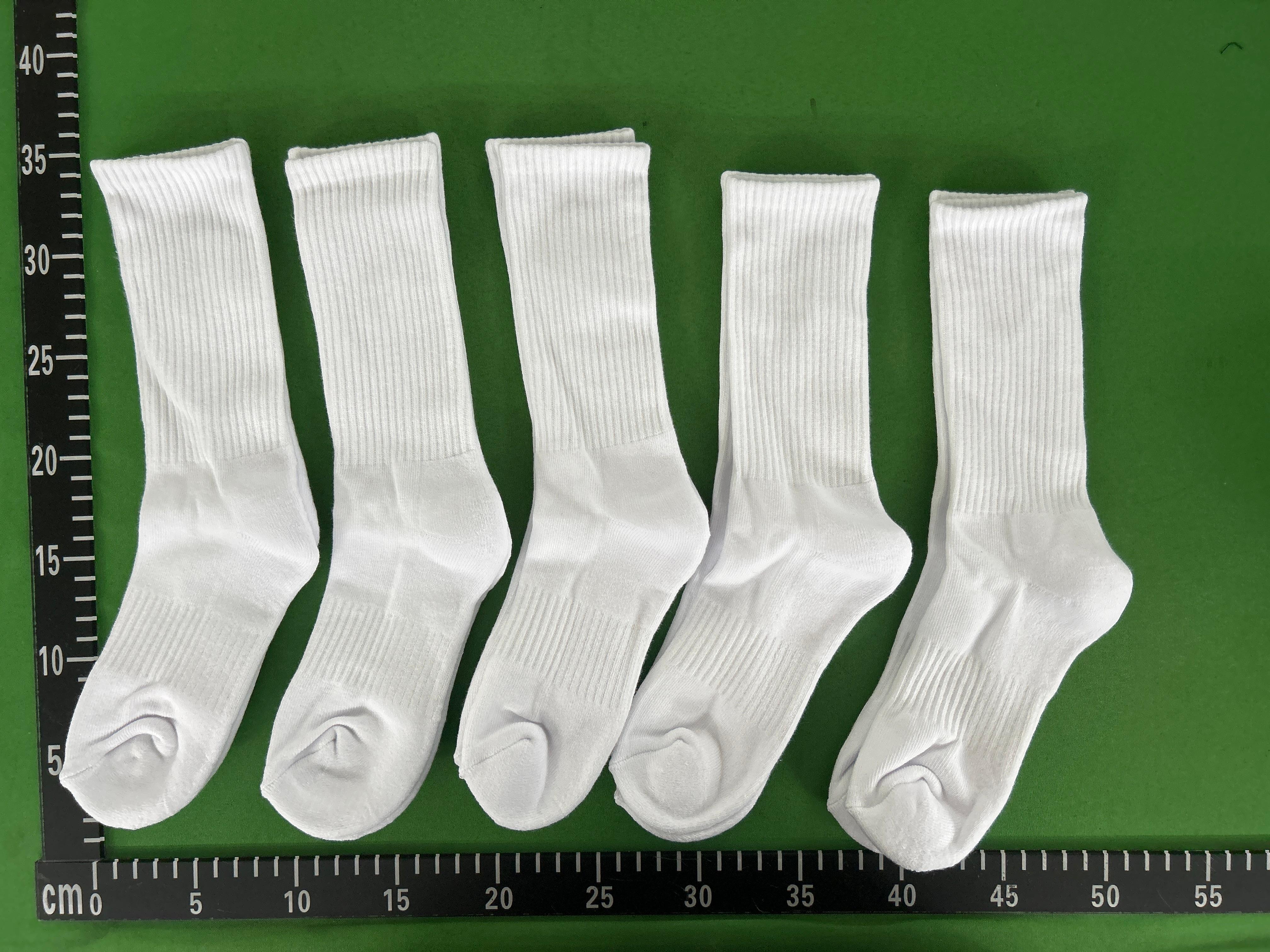 Foto QC 4 de Other Socks Ribbed Cotton White Grey Black