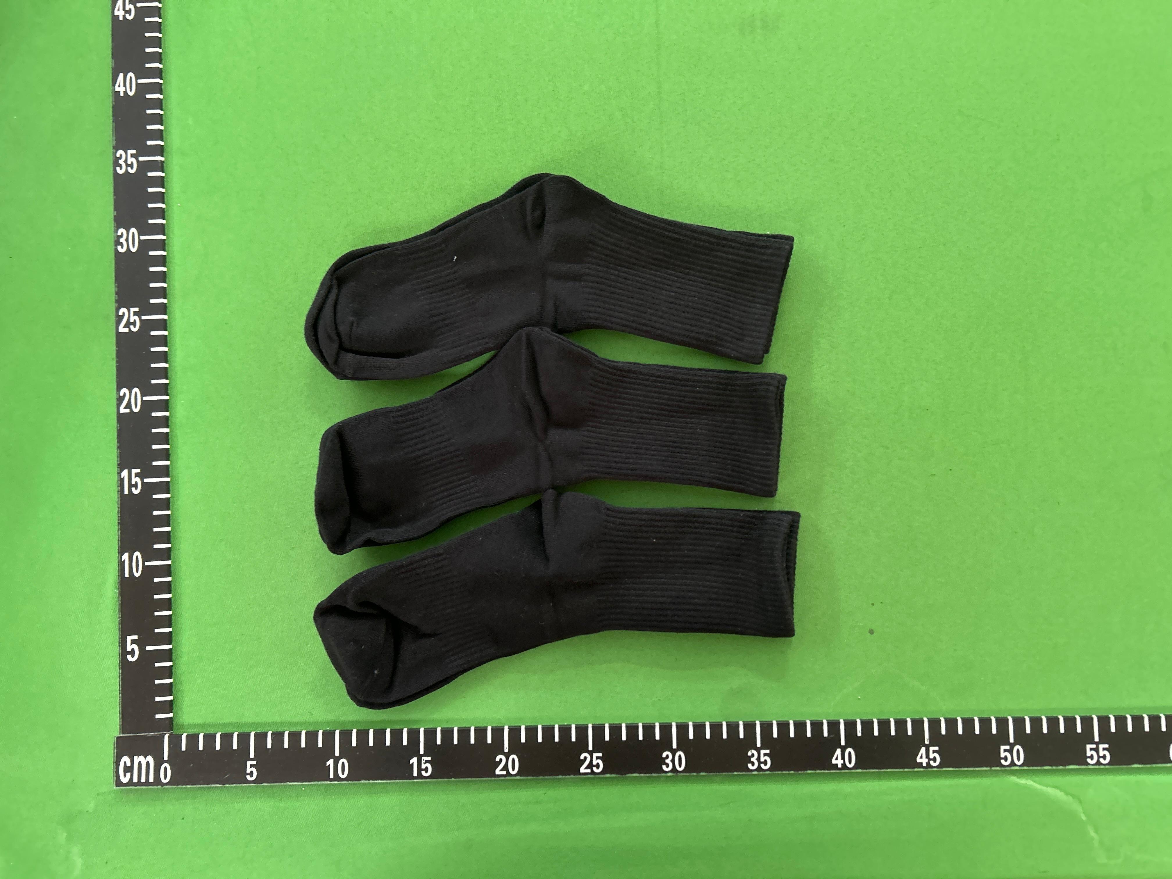 Foto QC 6 de Other Socks Ribbed Cotton White Grey Black