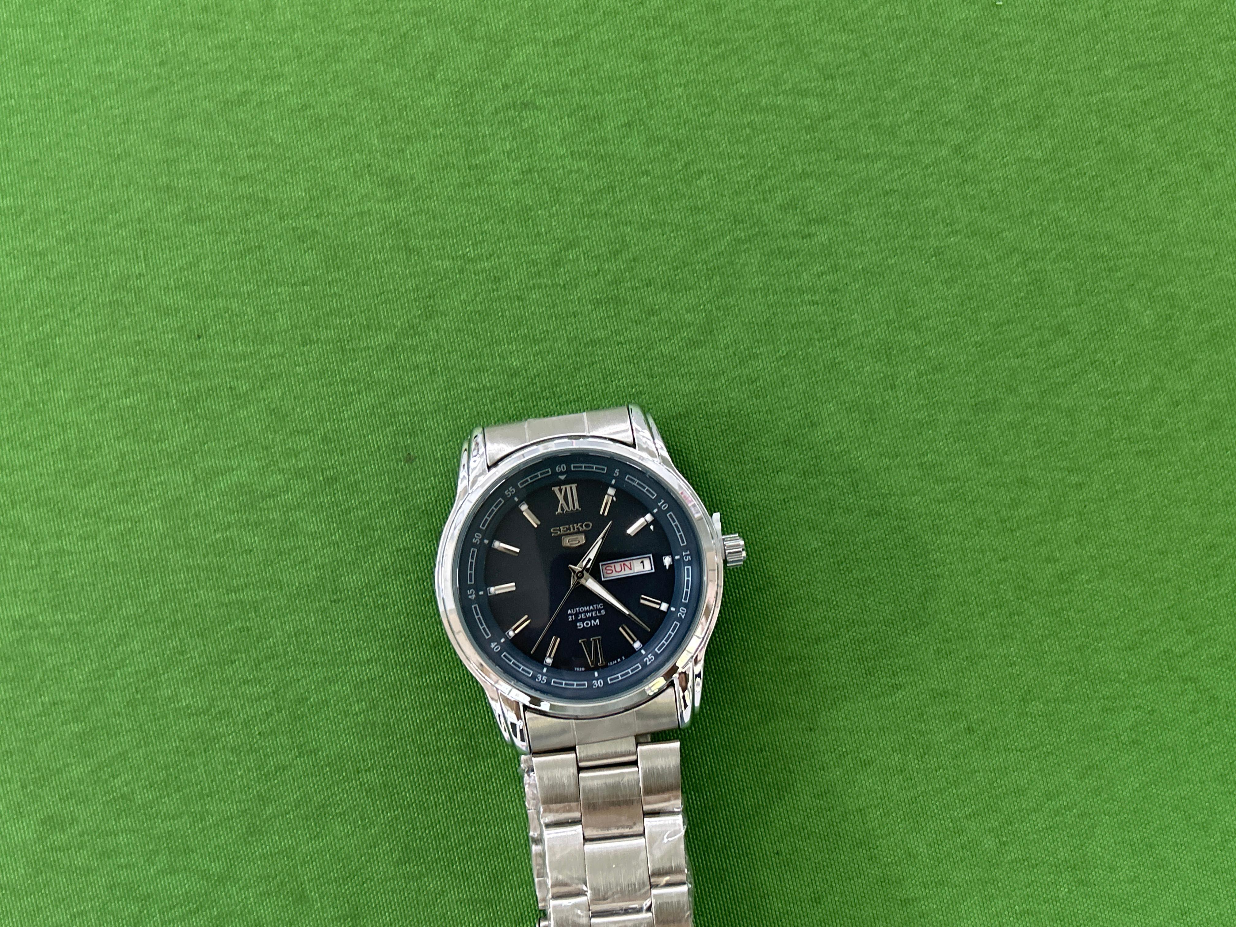 Foto QC 8 de Unbranded Automatic 21 Jewels 50M Blue Dial Watch