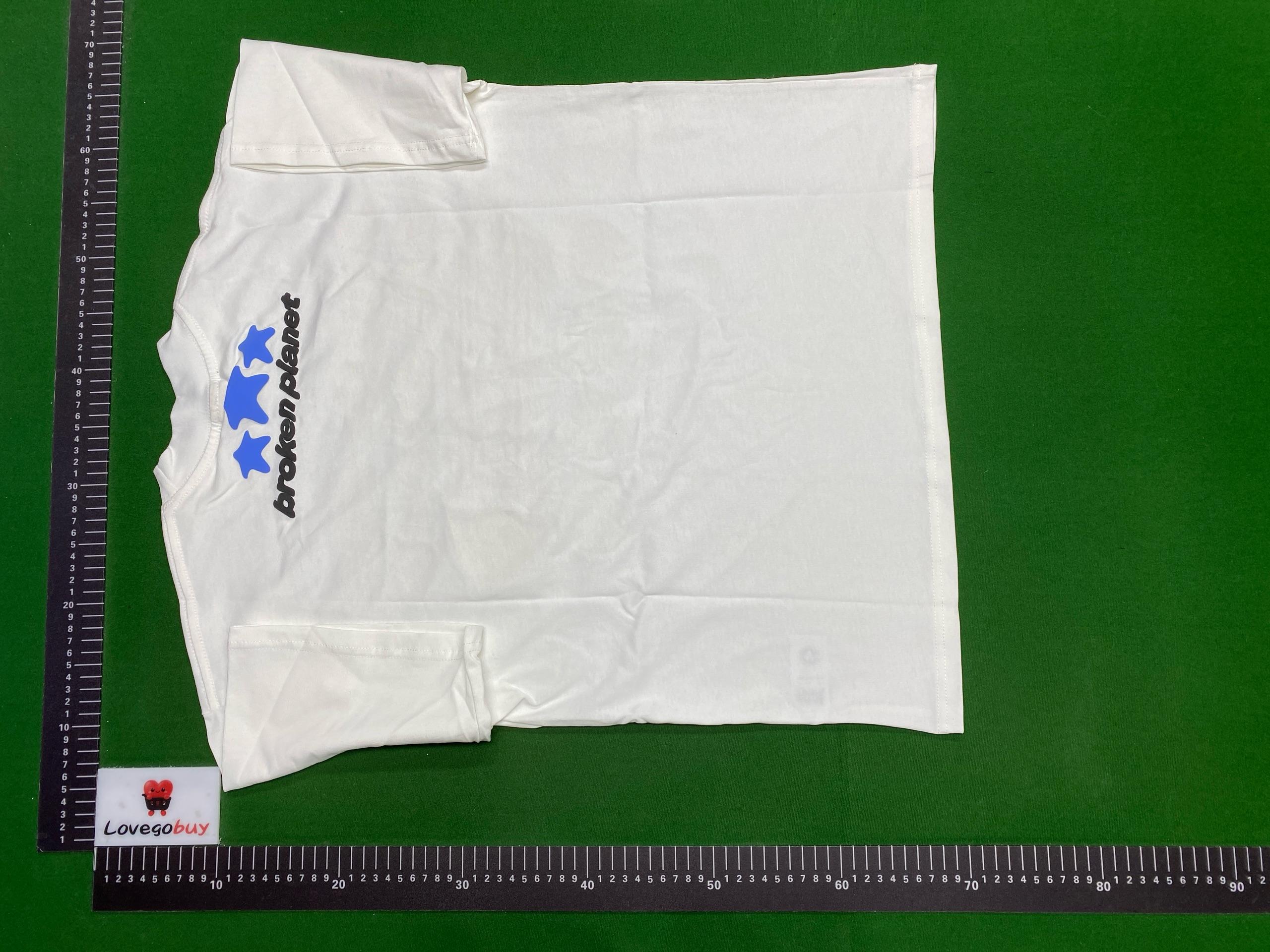 Foto QC 6 de Broken Planet Speed of Light Layered T-shirt Black White