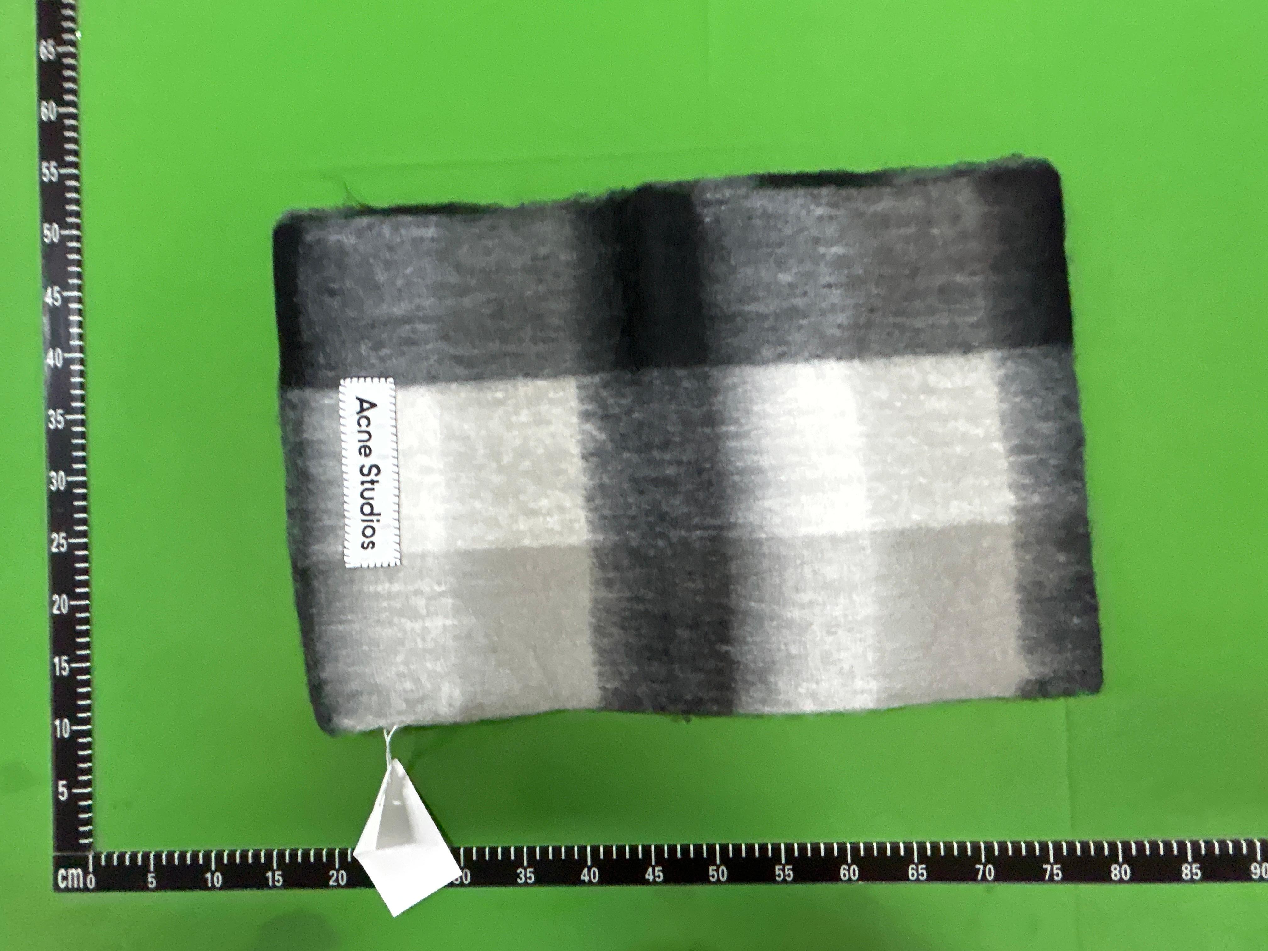 Foto QC 8 de Acne Studios Mohair Checked Scarf Chestnut brown/yellow/green