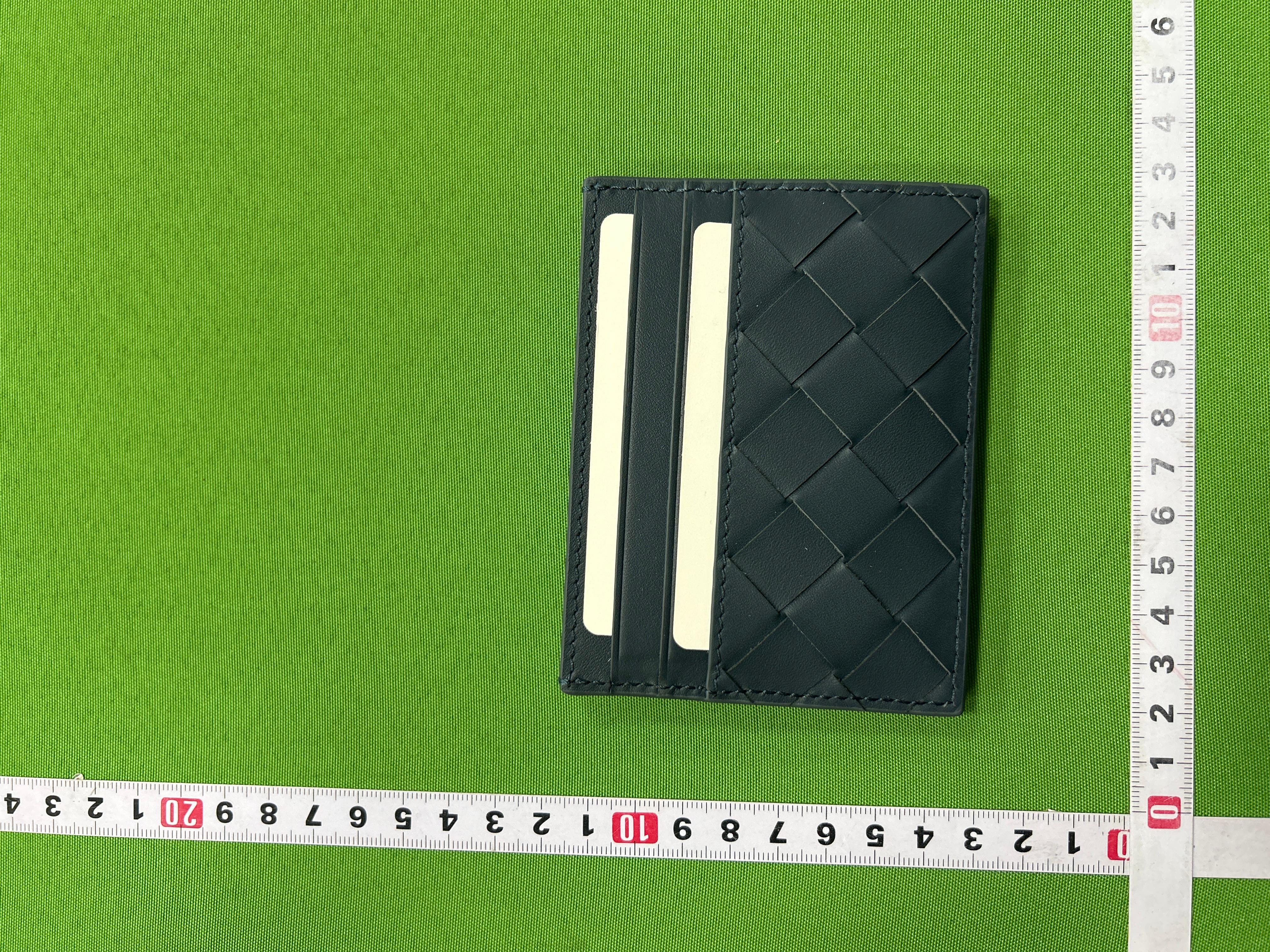 Foto QC 3 de Bottega Veneta Intrecciato Card Case Leather Blue