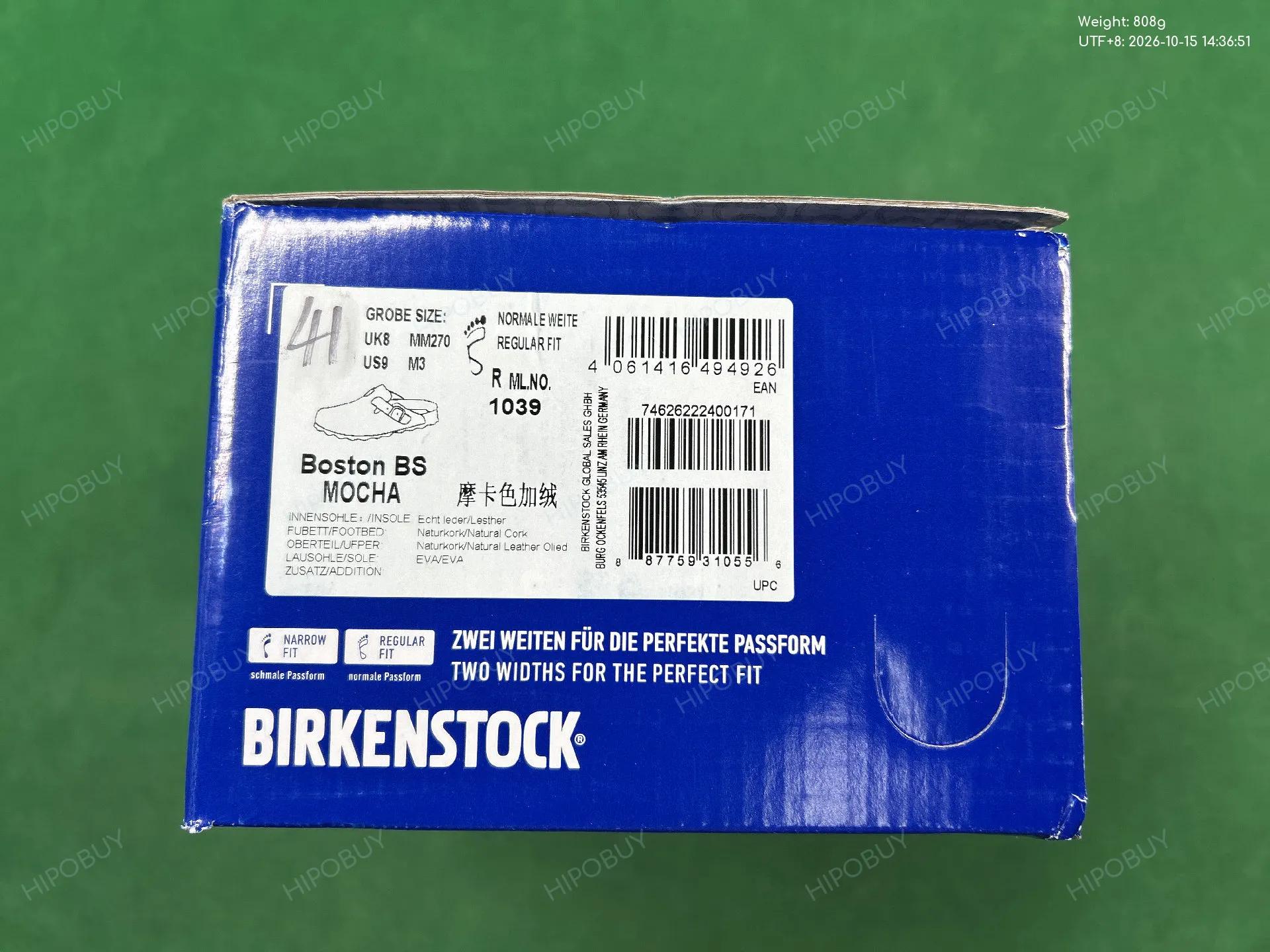 Foto QC 7 de Birkenstock Boston Shearling Taupe Suede