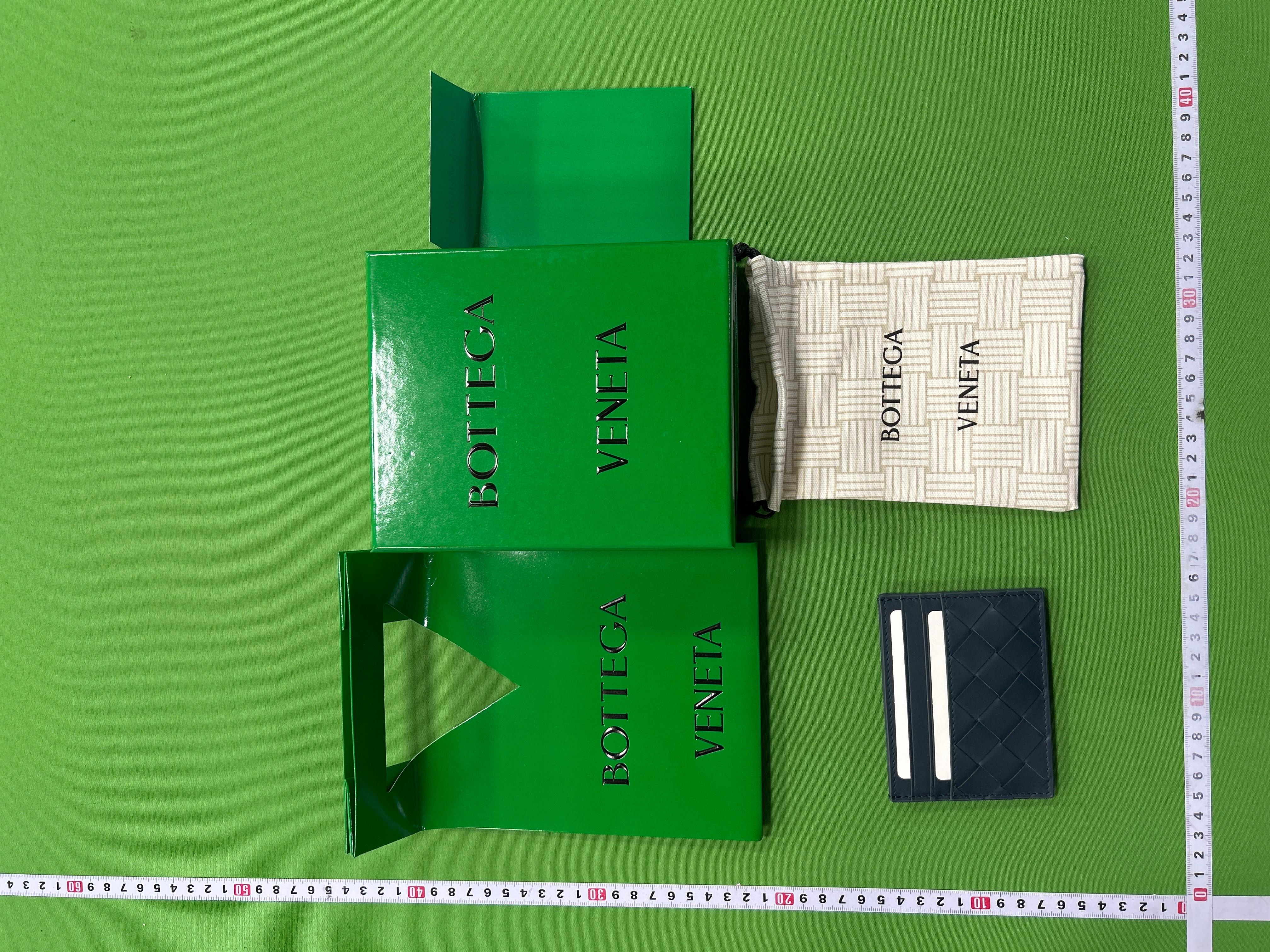 Foto QC 1 de Bottega Veneta Intrecciato Card Case Leather Blue