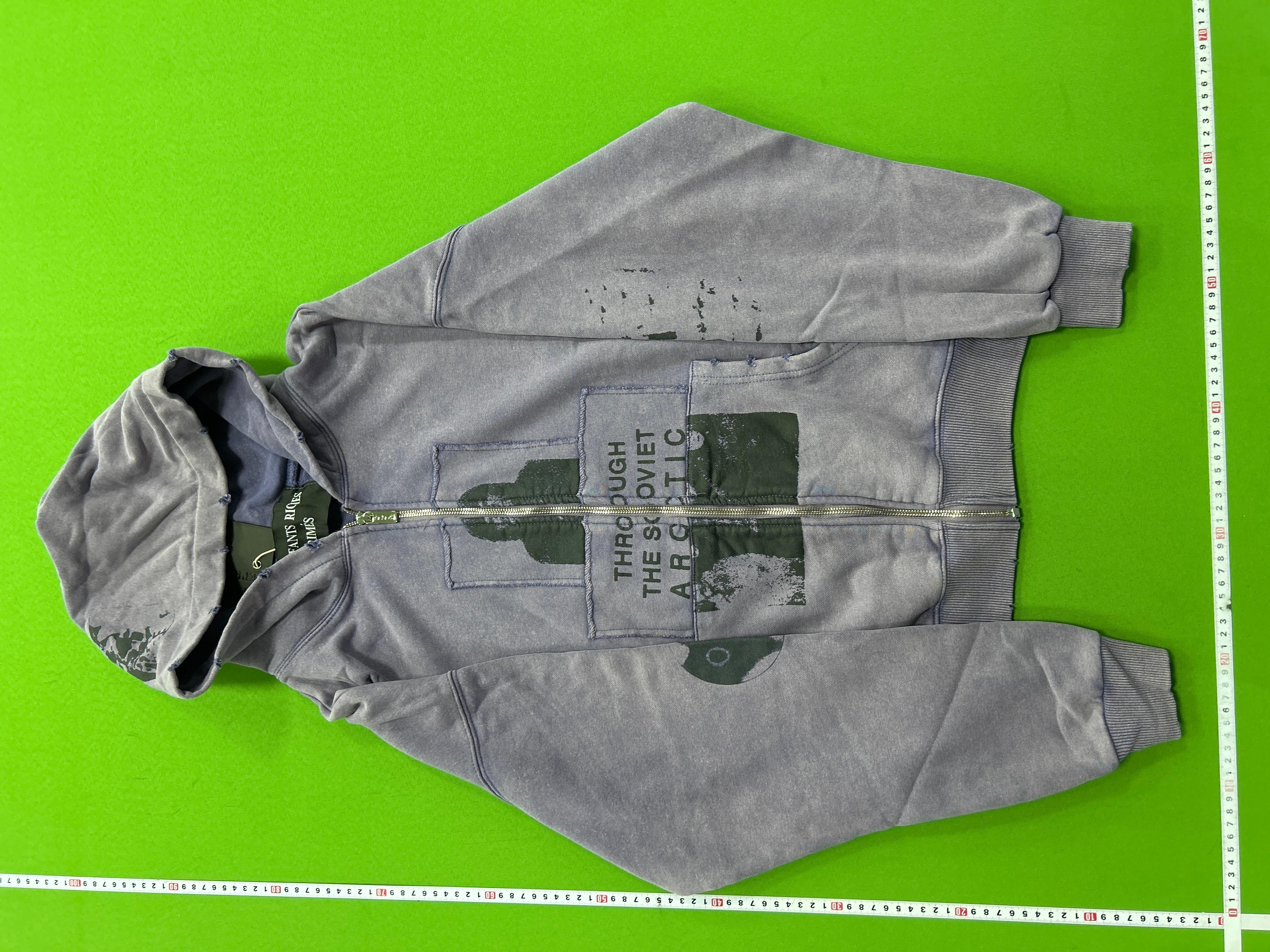 Foto QC 2 de Enfants Riches Déprimés G. Metzger Melancholic Rich Second-Generation Hooded Jacket Portrait Slogan Faded Black