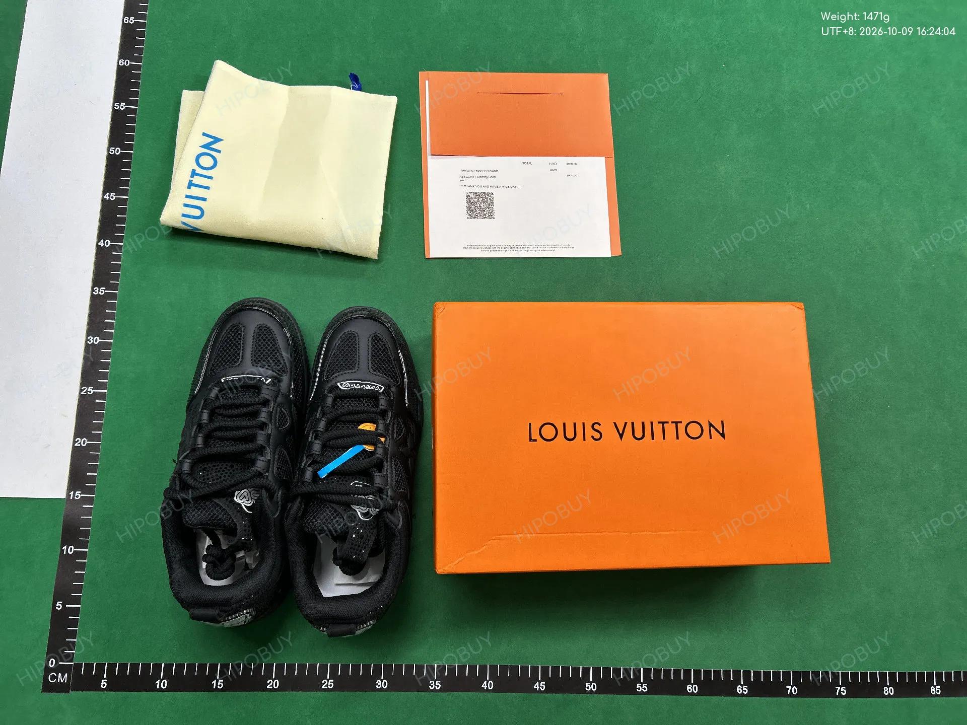 Foto QC 7 de Louis Vuitton LV Skate Low Swarovski Crystal Triple Black 1ABMHT