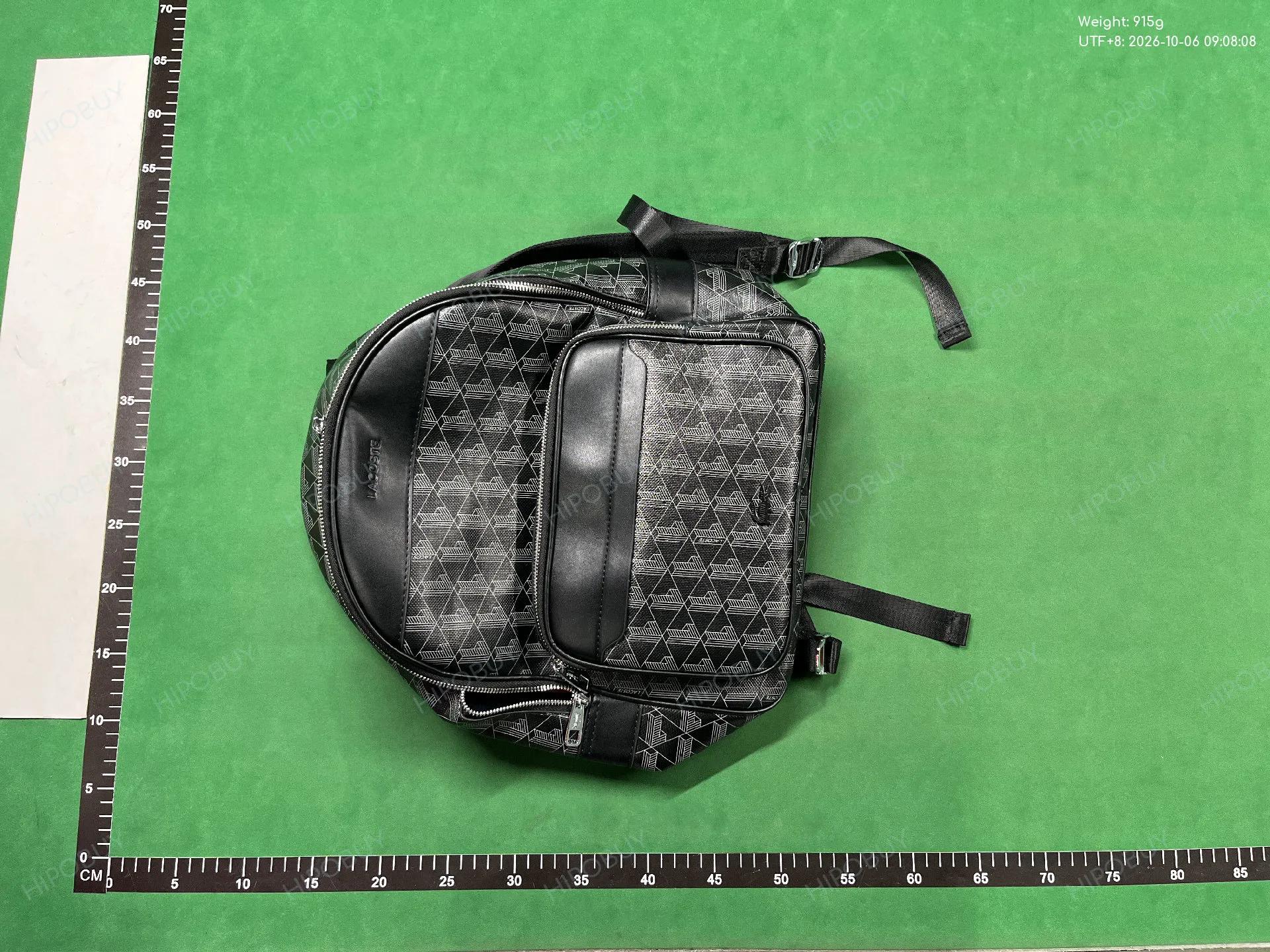 Foto QC 6 de Lacoste The Blend Monogram Backpack Black Canvas