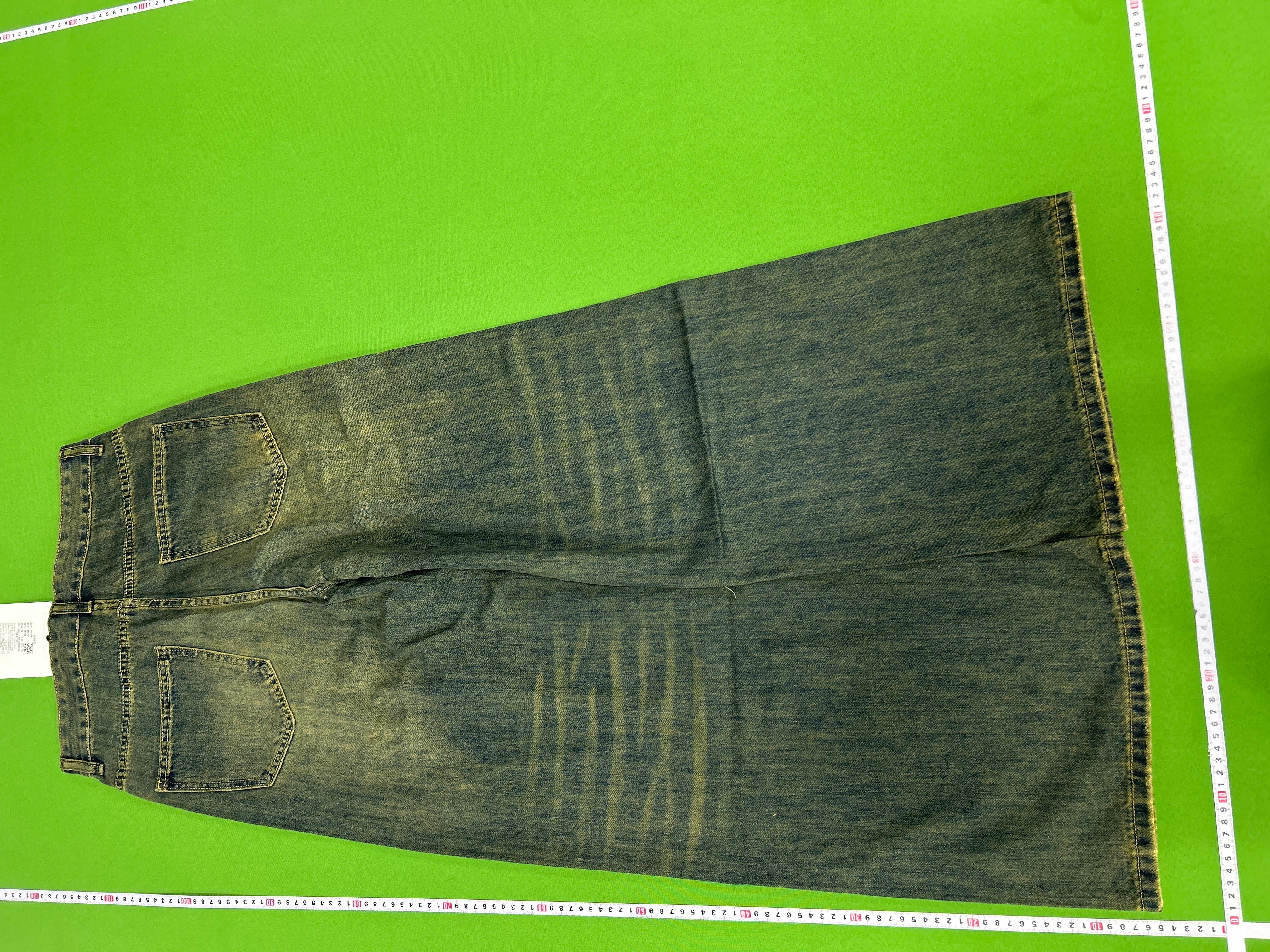 Foto QC 7 de Mtlclothes Jeans Vintage Loose Wide-Leg Camo Black