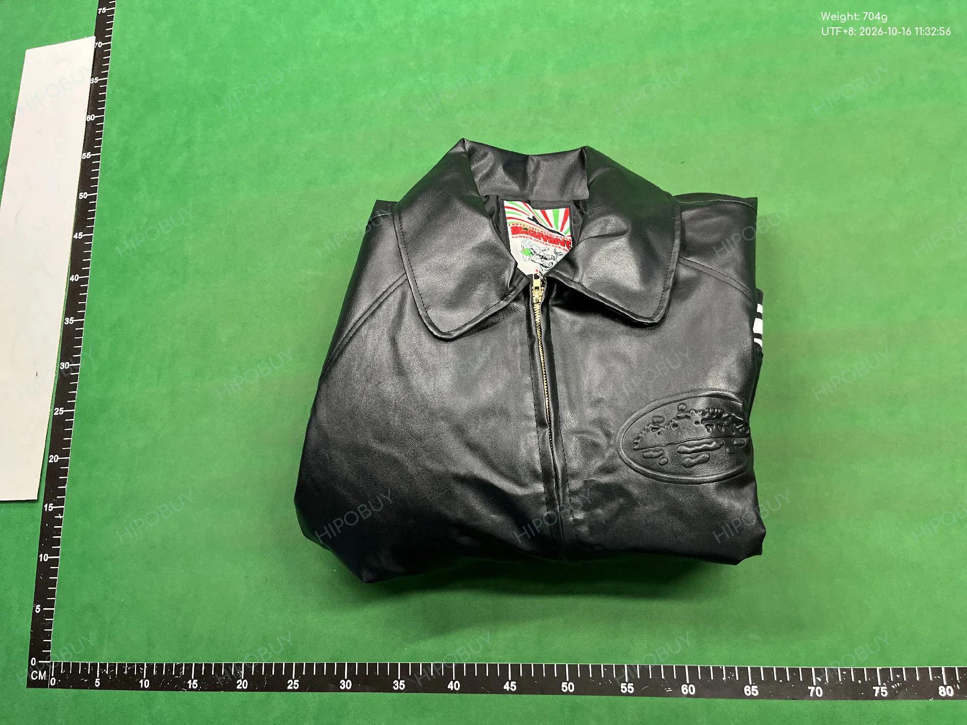 Foto QC 8 de Unbranded 24SS American Style Bomber Jacket Retro PU Leather Black