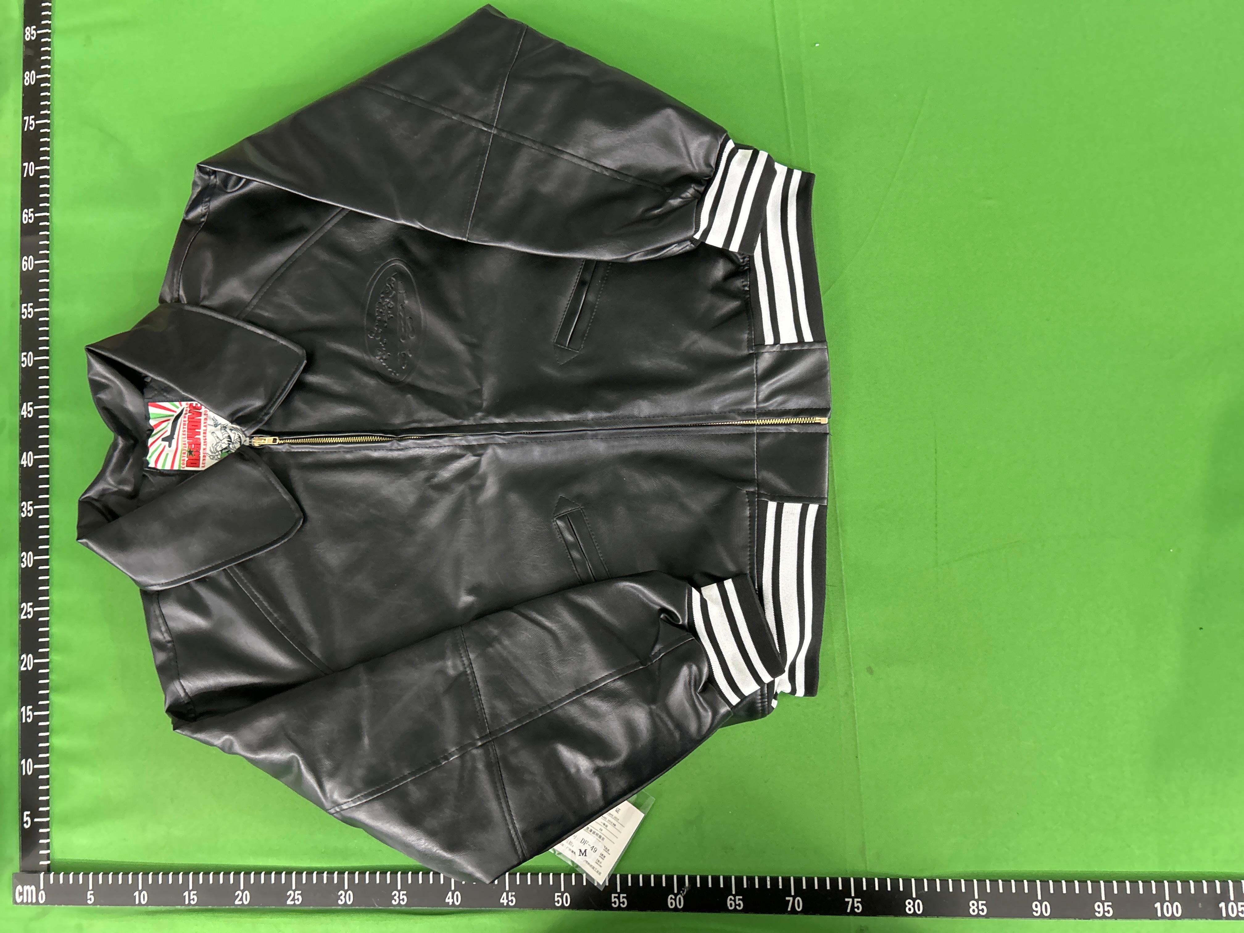 Foto QC 3 de Unbranded 24SS American Style Bomber Jacket Retro PU Leather Black