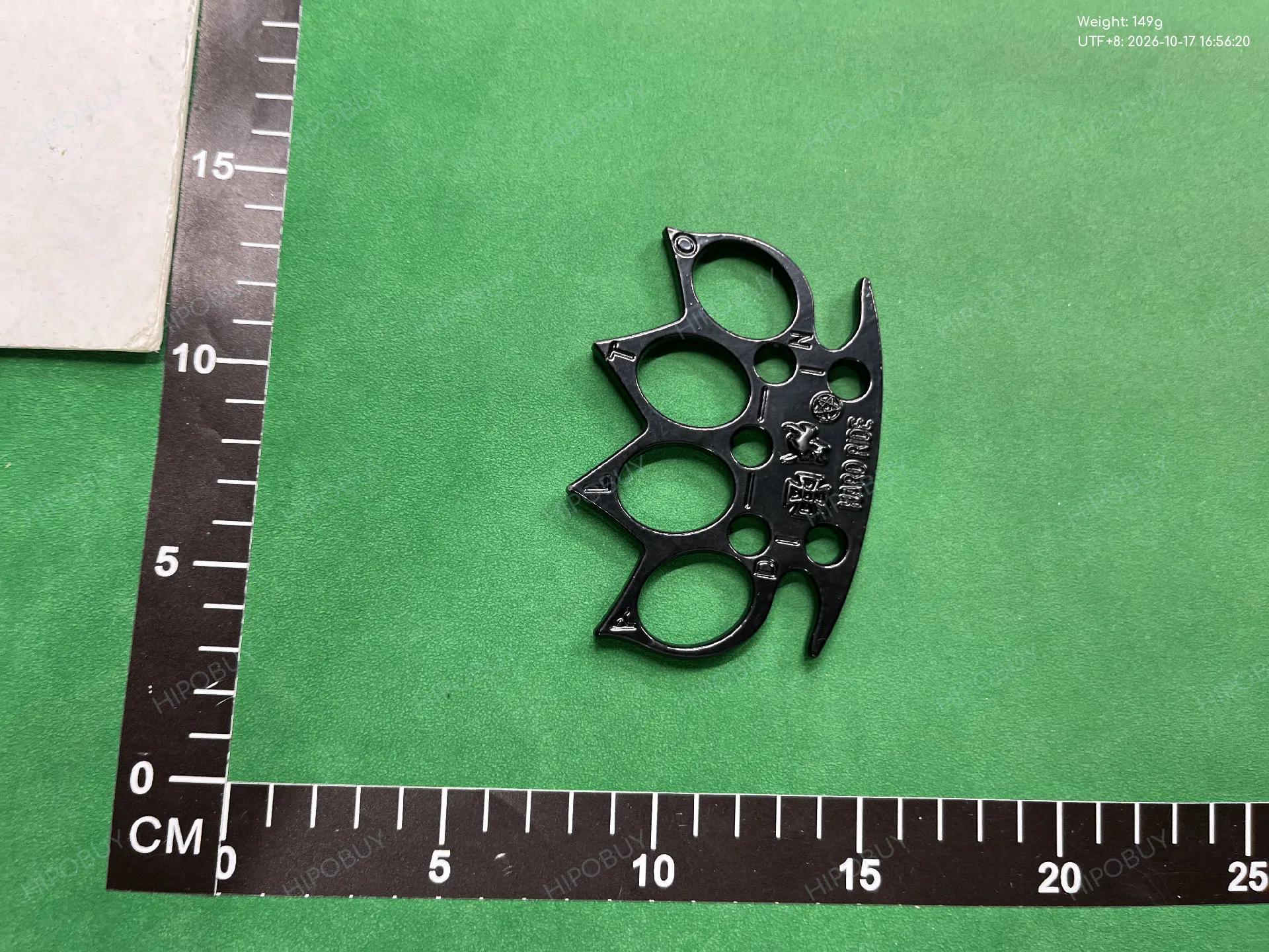 Foto QC 1 de Unbranded ALTO Paracord Wrapped Brass Knuckles Black