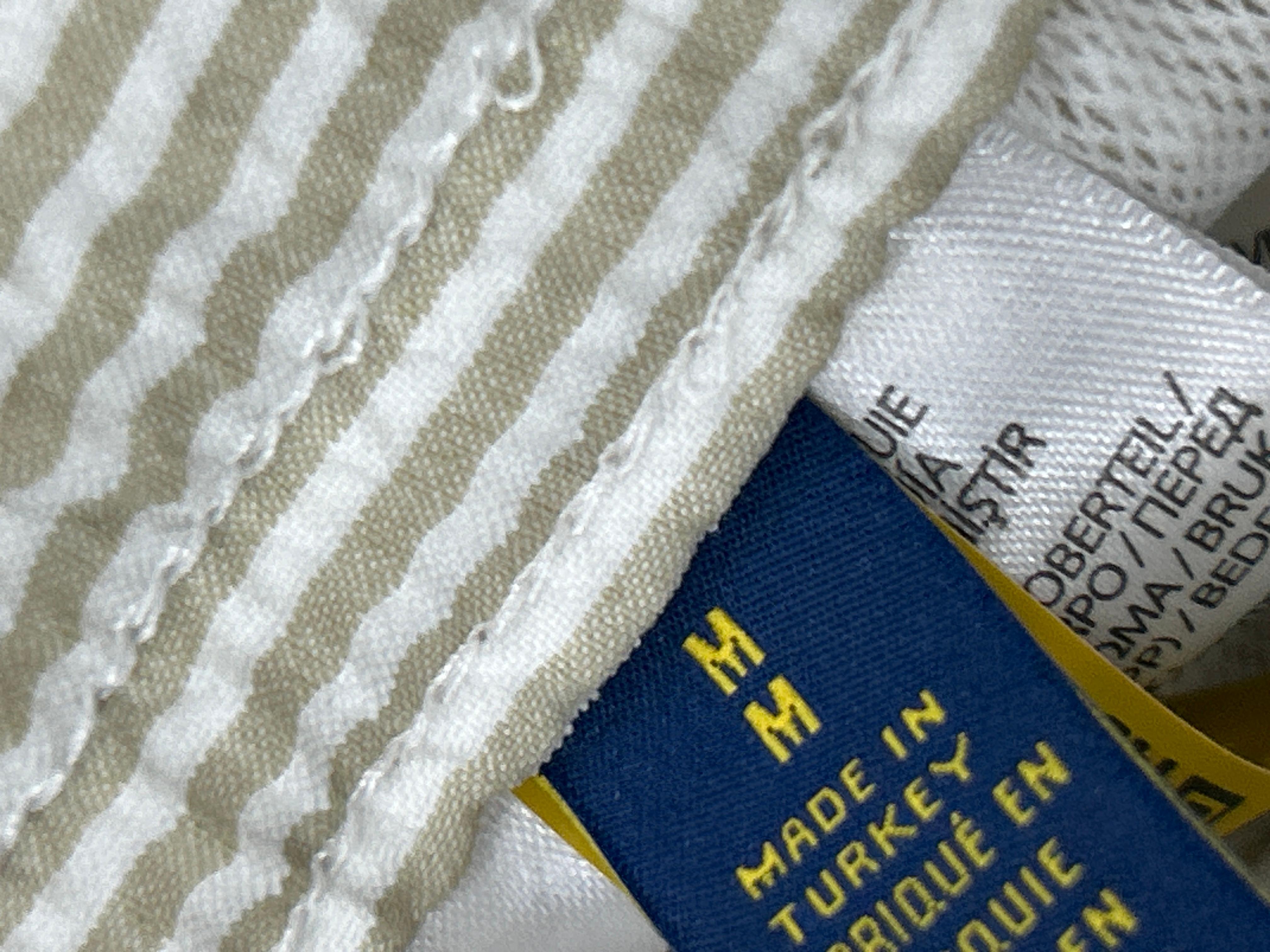 Foto QC 2 de Polo Ralph Lauren Traveller Board Shorts Classic Fit Seersucker Blue White Striped