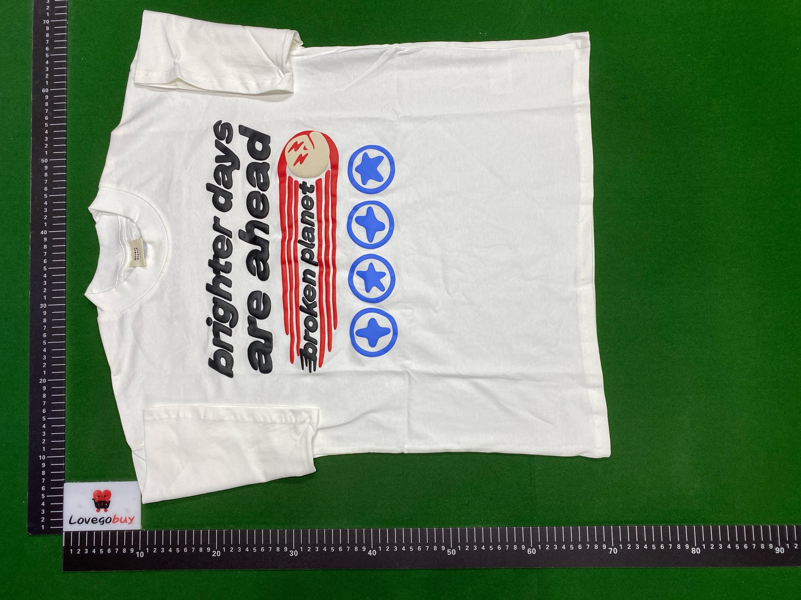 Foto QC 8 de Broken Planet Speed of Light Layered T-shirt Black White