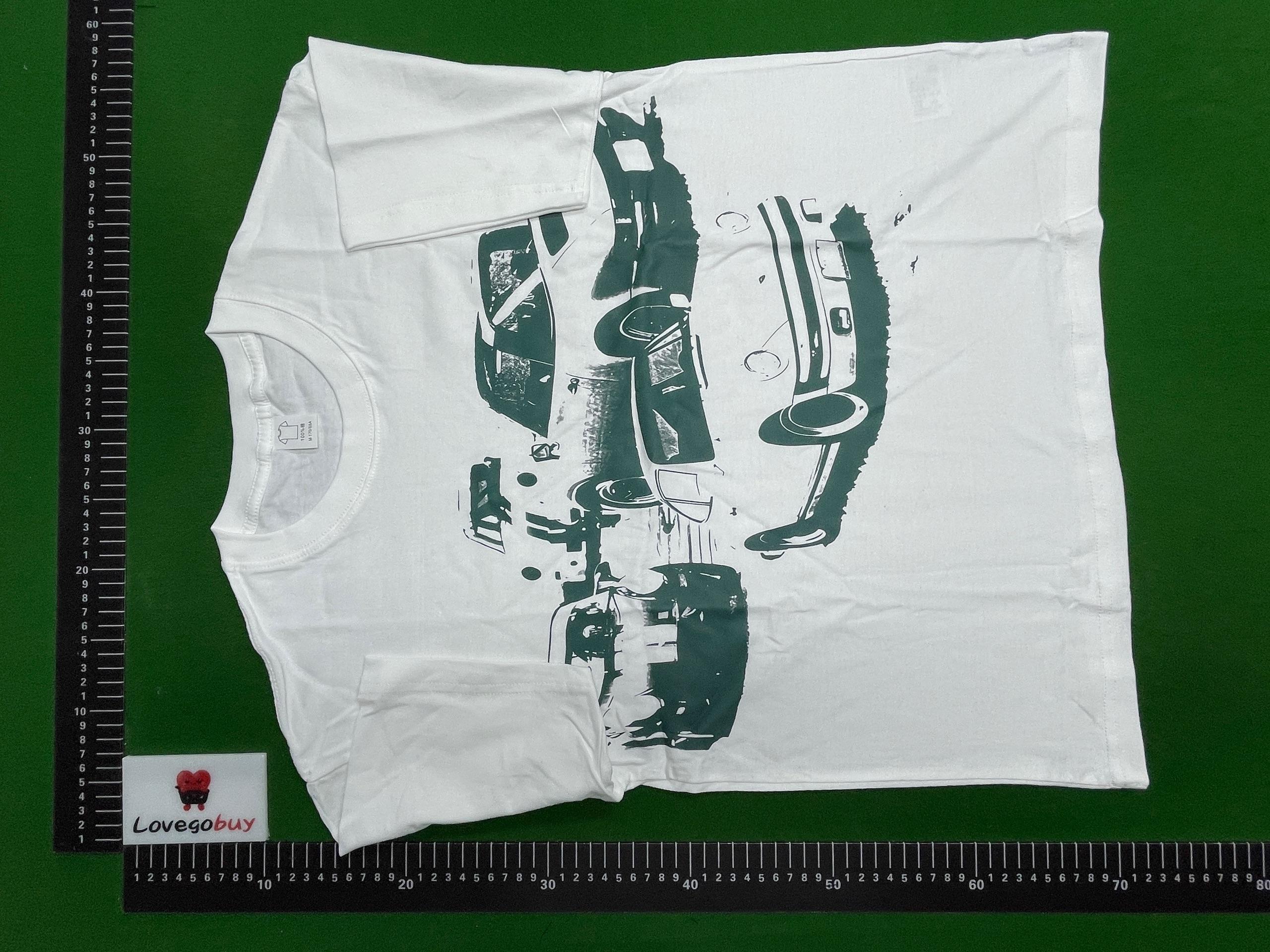Foto QC 3 de Unbranded T-shirt Vintage Car Print White