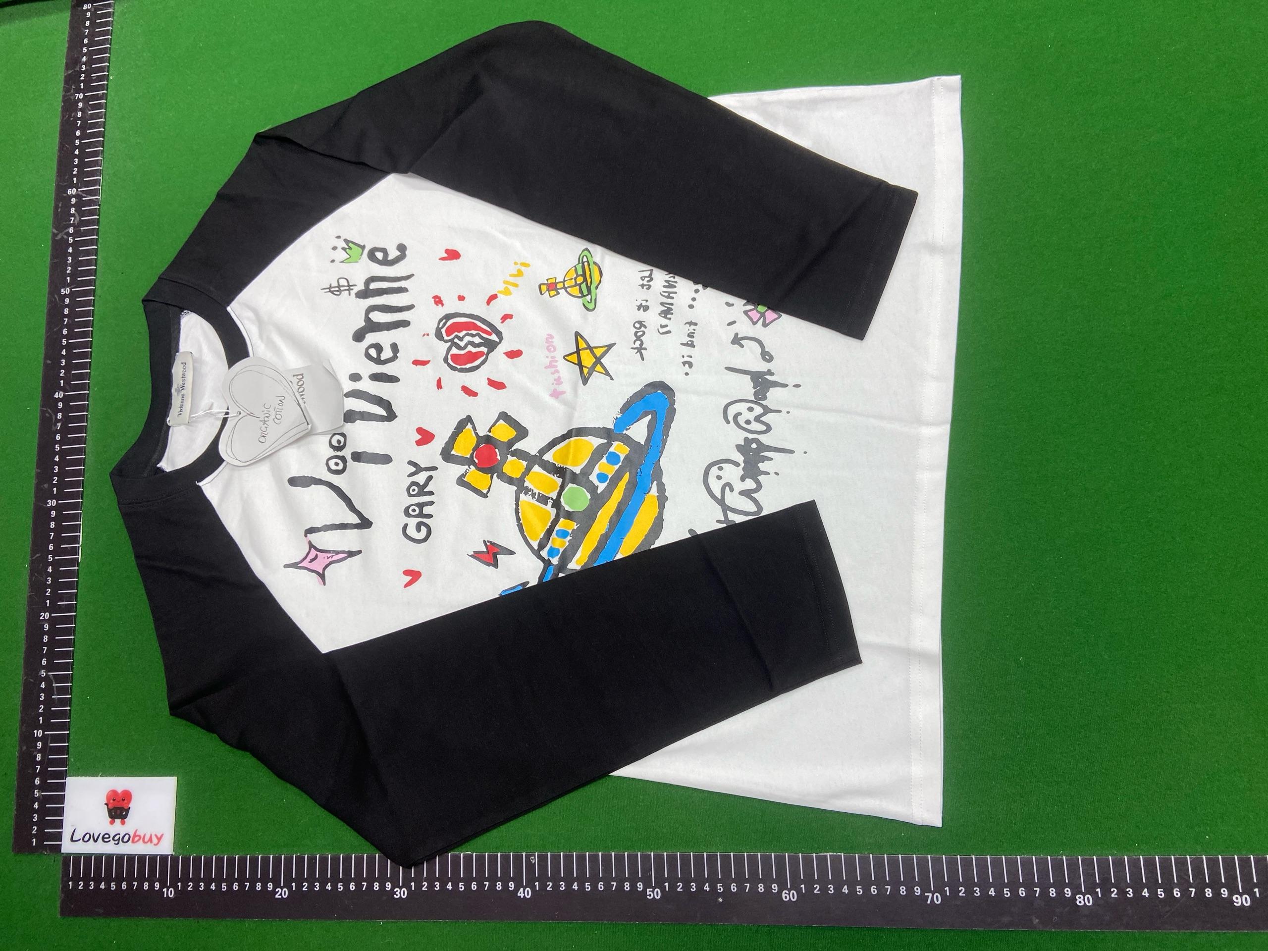 Foto QC 3 de Vivienne Westwood Orb Logo T-shirt Beige Brown