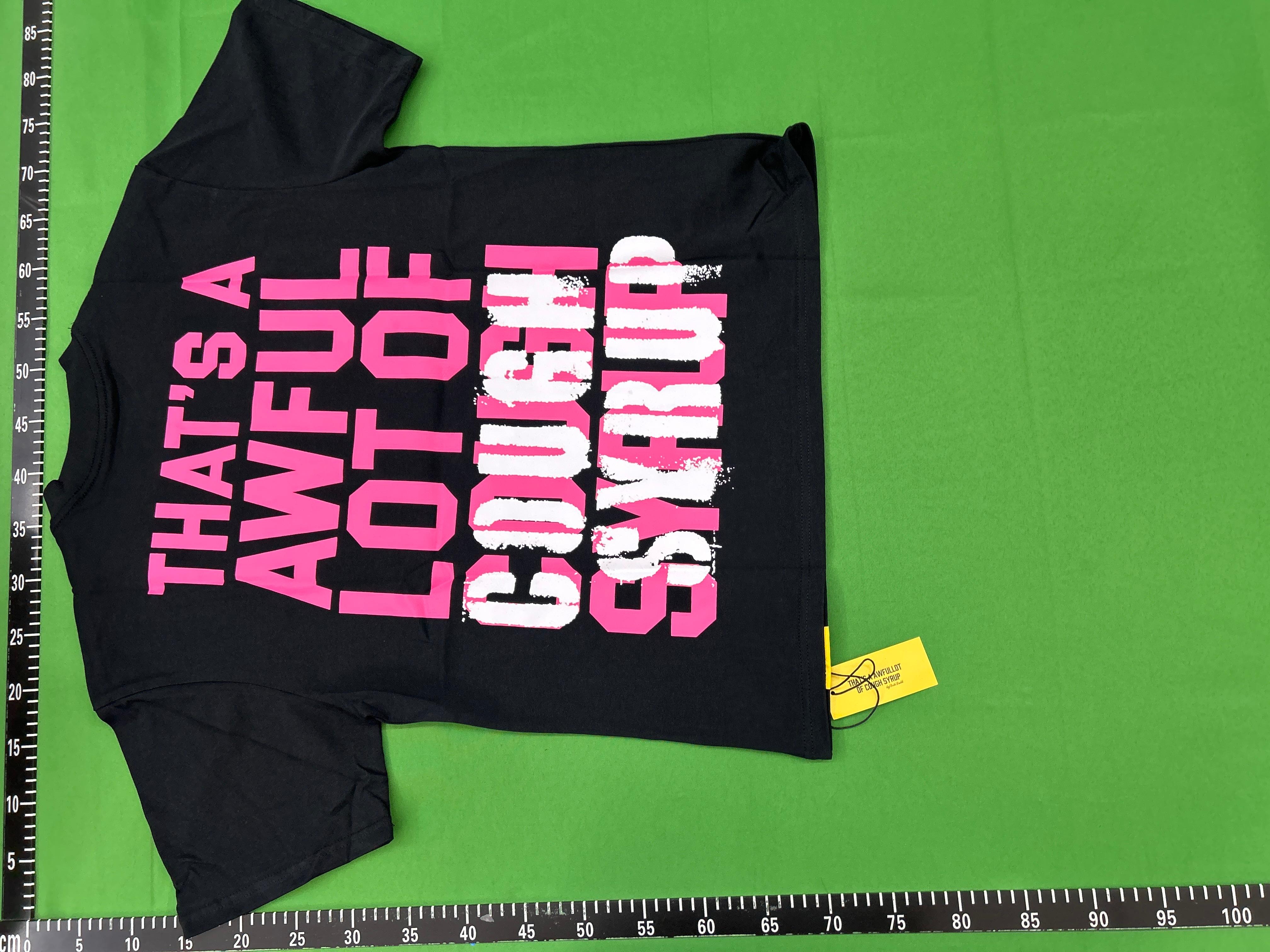 Foto QC 4 de That's A Awful Lot Of Cough Syrup Los Angeles Portrait T-shirt Black