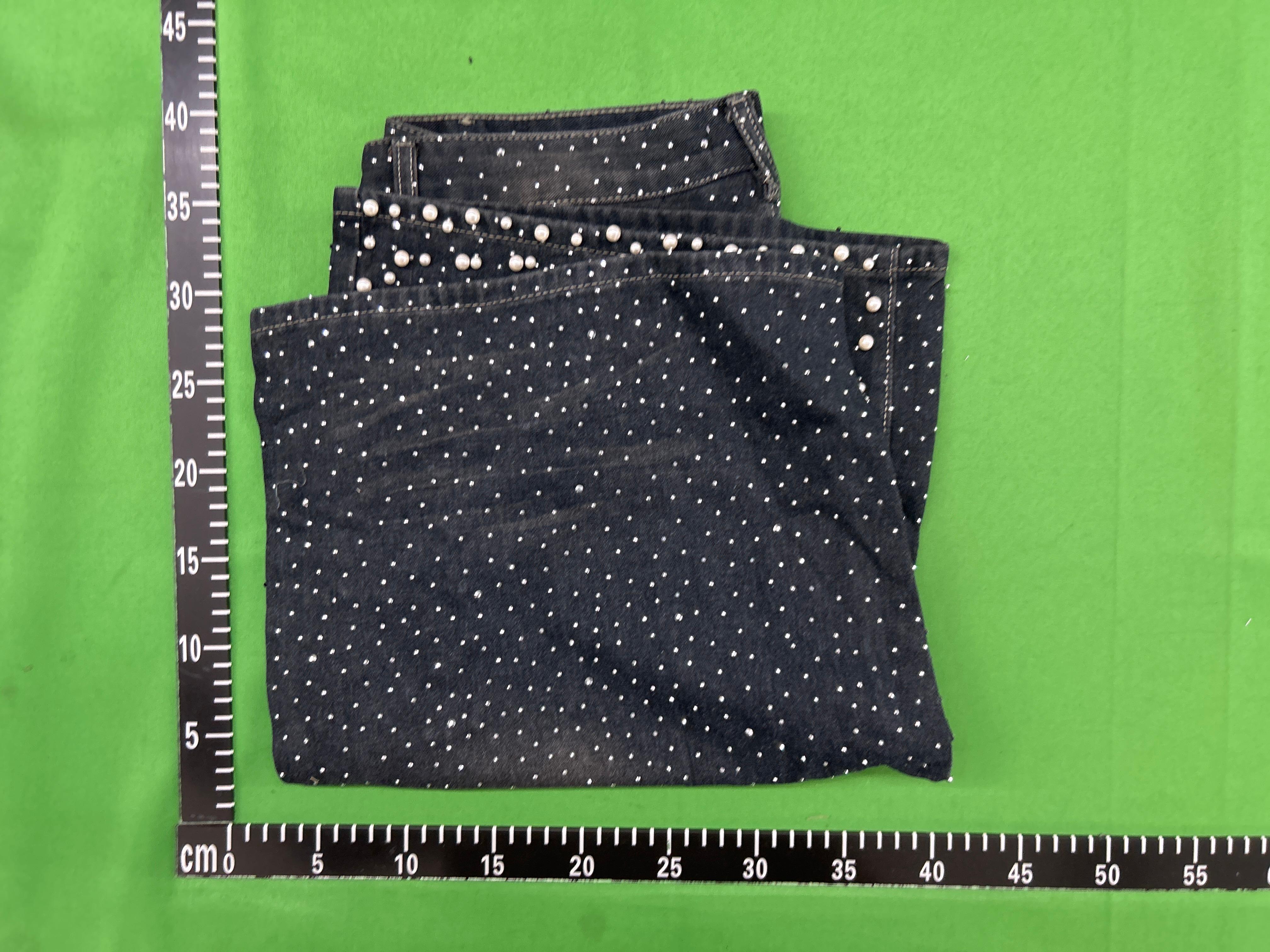 Foto QC 1 de Vale Sports Division Valley Denim Shorts Patchwork Studded Black