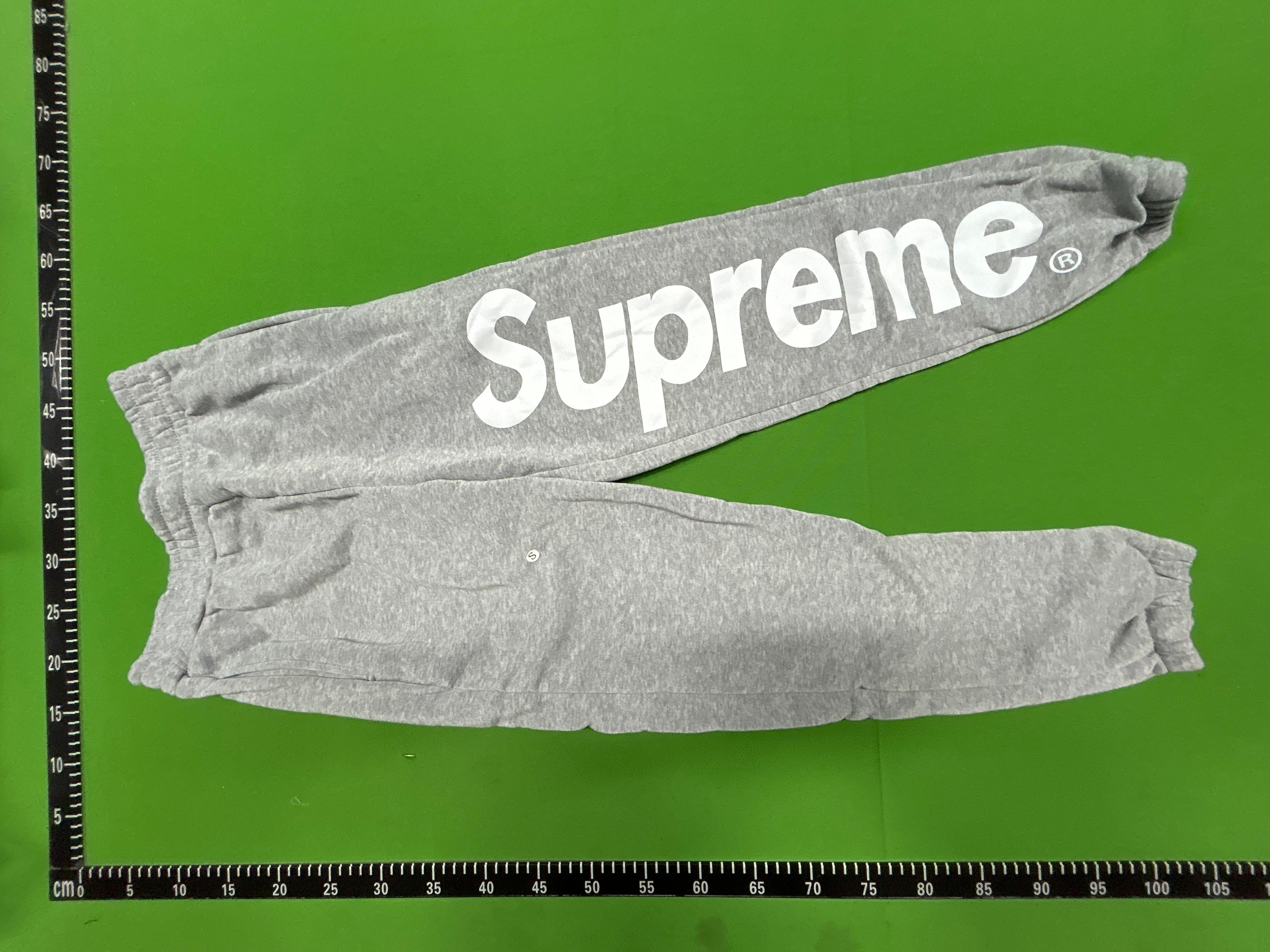 Foto QC 2 de Supreme Satin Applique Hooded Sweater Heather Grey