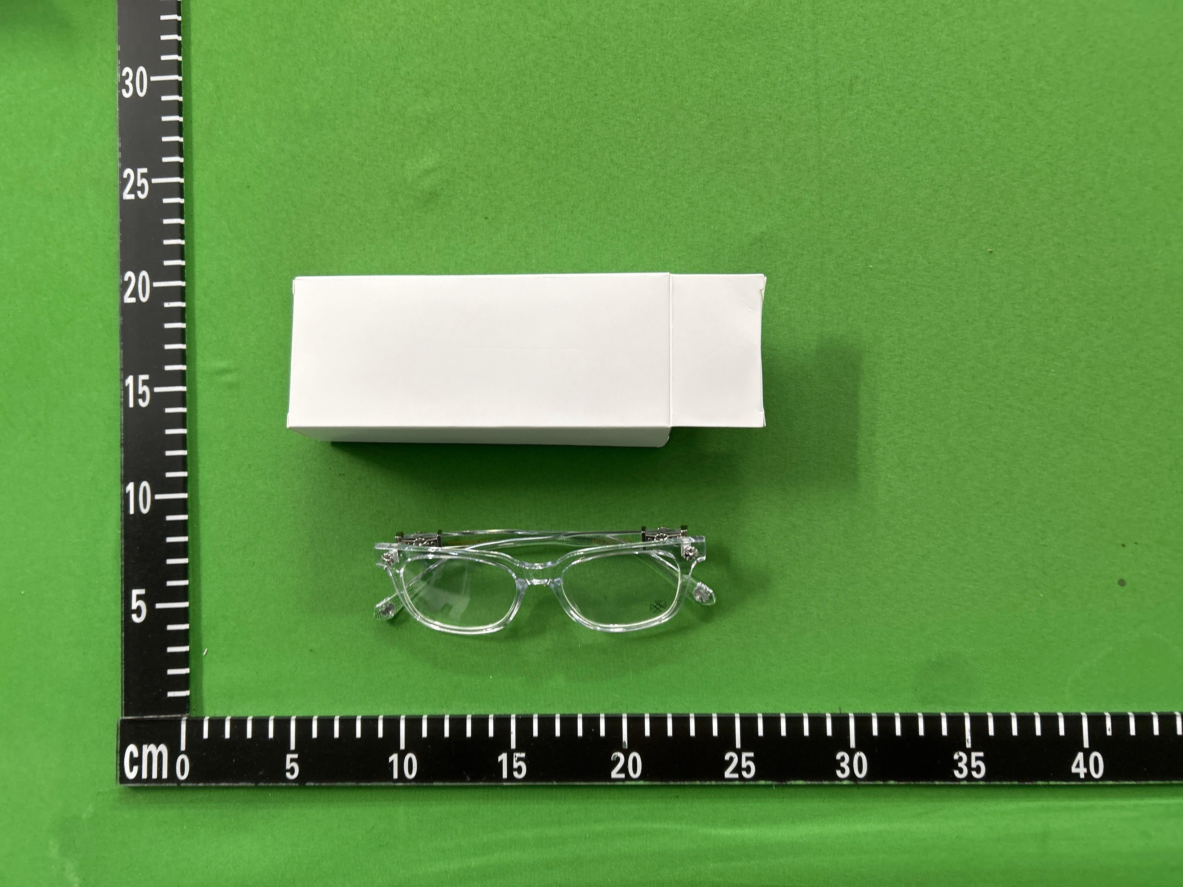 Foto QC 7 de Chrome Hearts Cox Ucker Square-Frame Acetate Eyeglasses Clear Clear (2273)