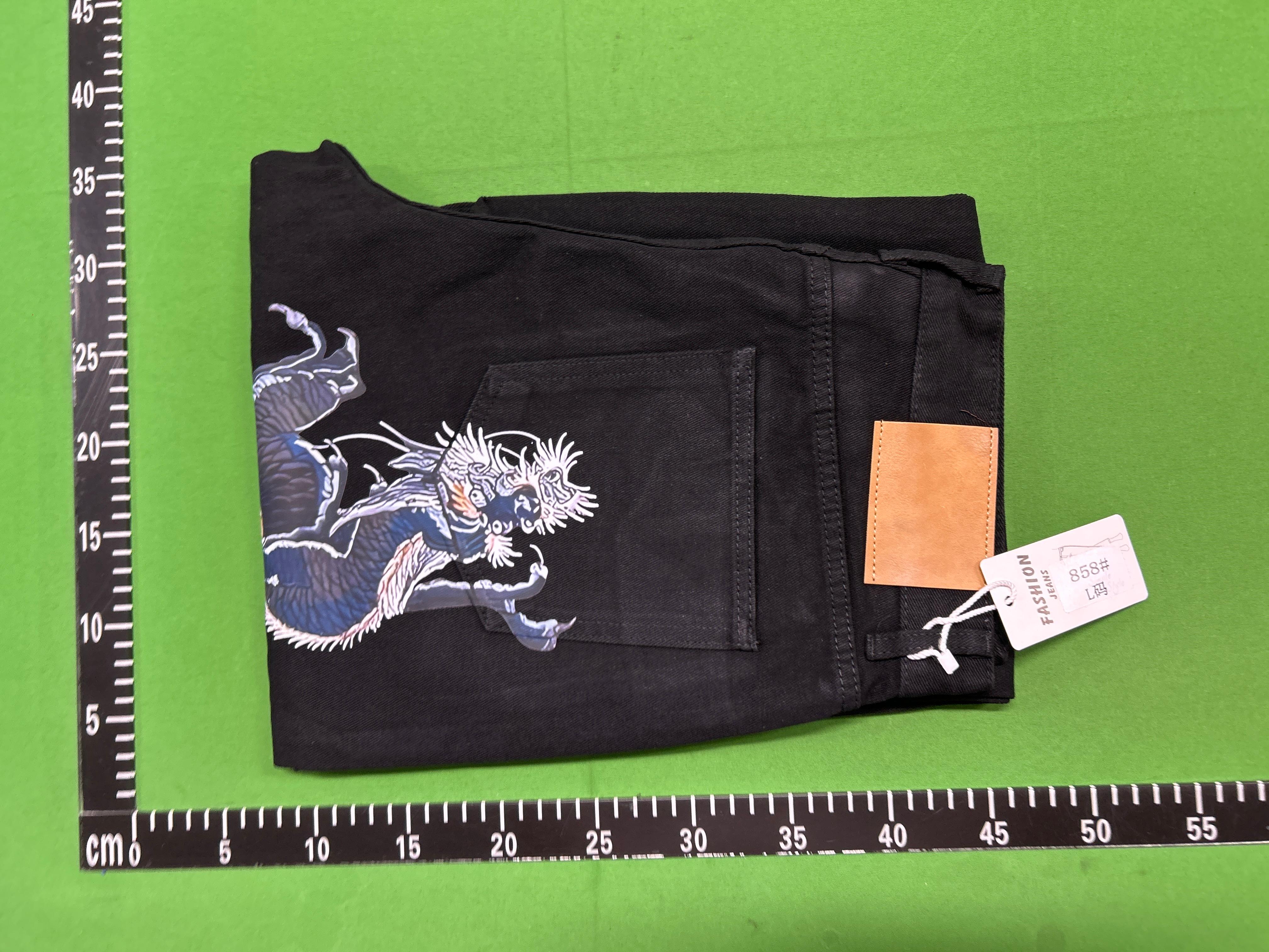 Foto QC 6 de Other Jeans Large Seagull Manga Graphic Dark Indigo