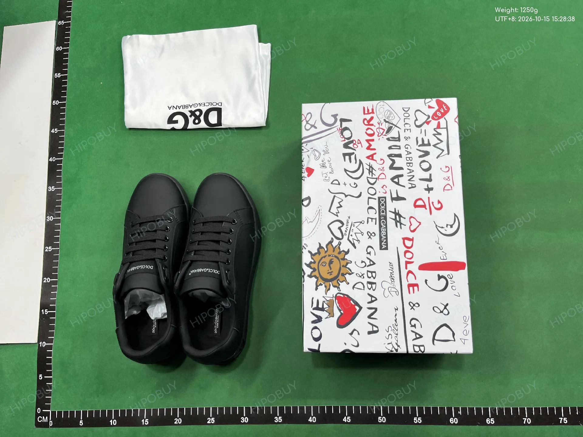 Foto QC 7 de Dolce & Gabbana Portofino Leather Sneakers Logo Detail White