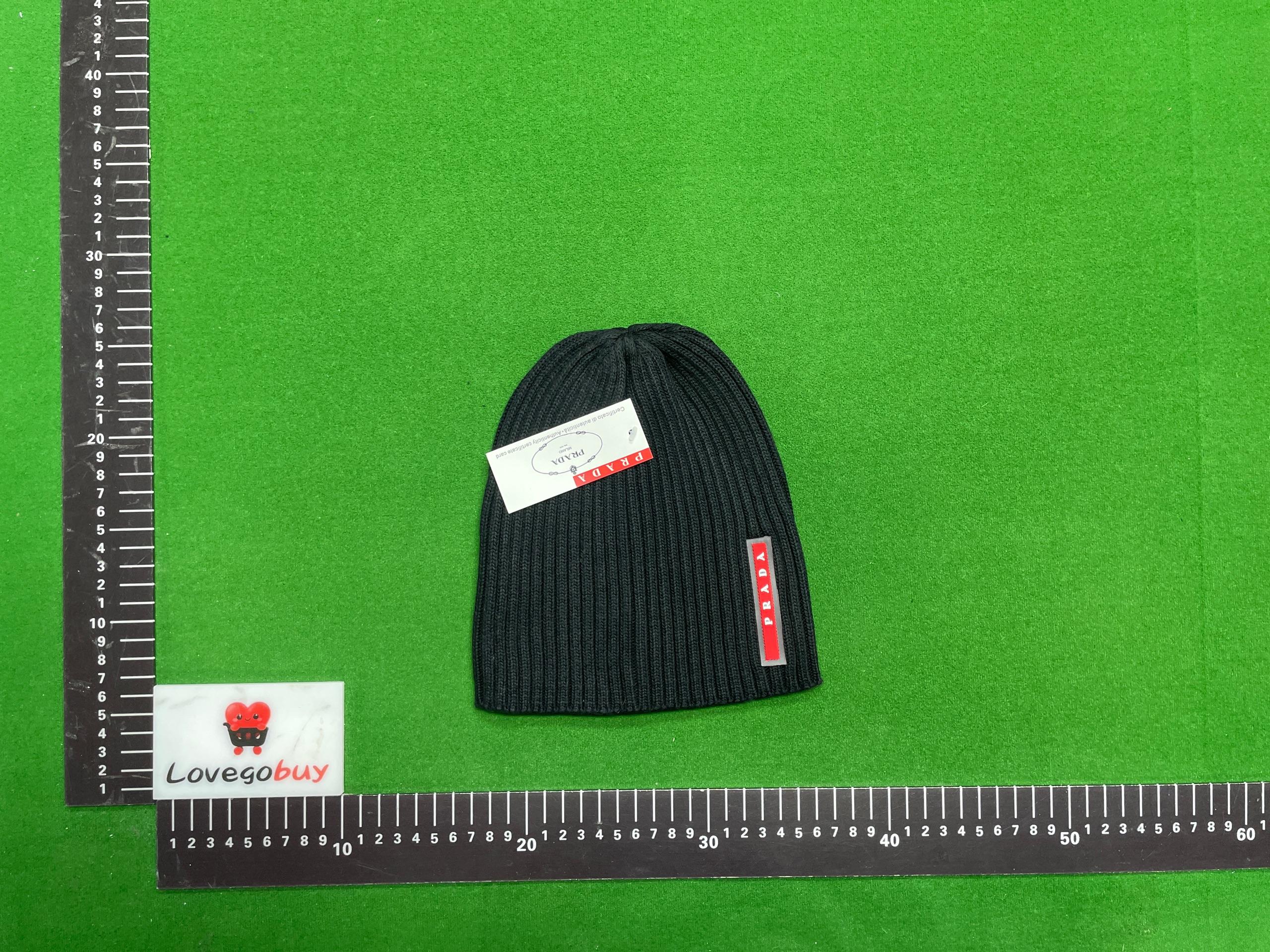 Foto QC 1 de Prada Linea Rossa Beanie Brown