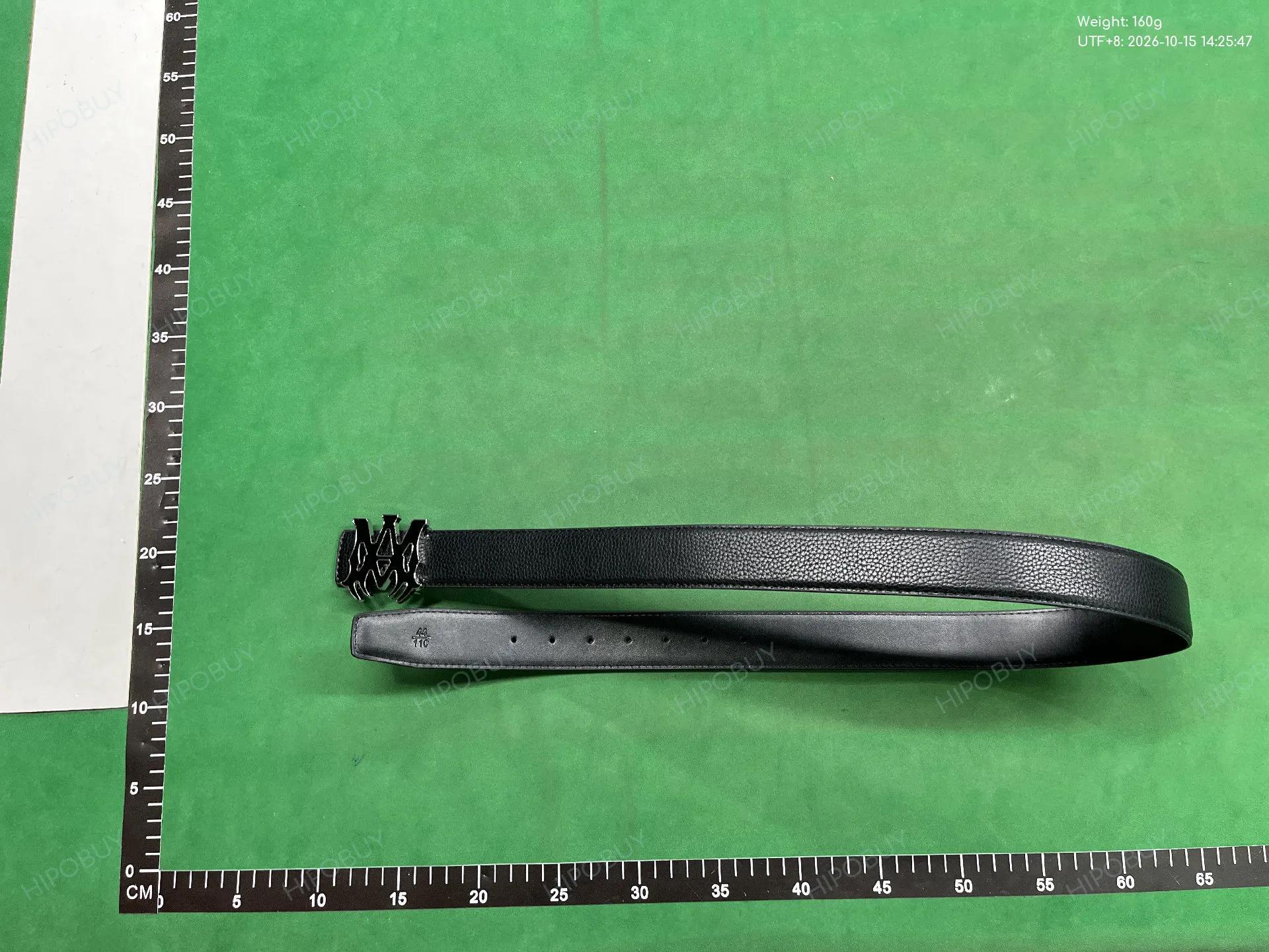 Foto QC 2 de Amiri Logo Plaque Belt White